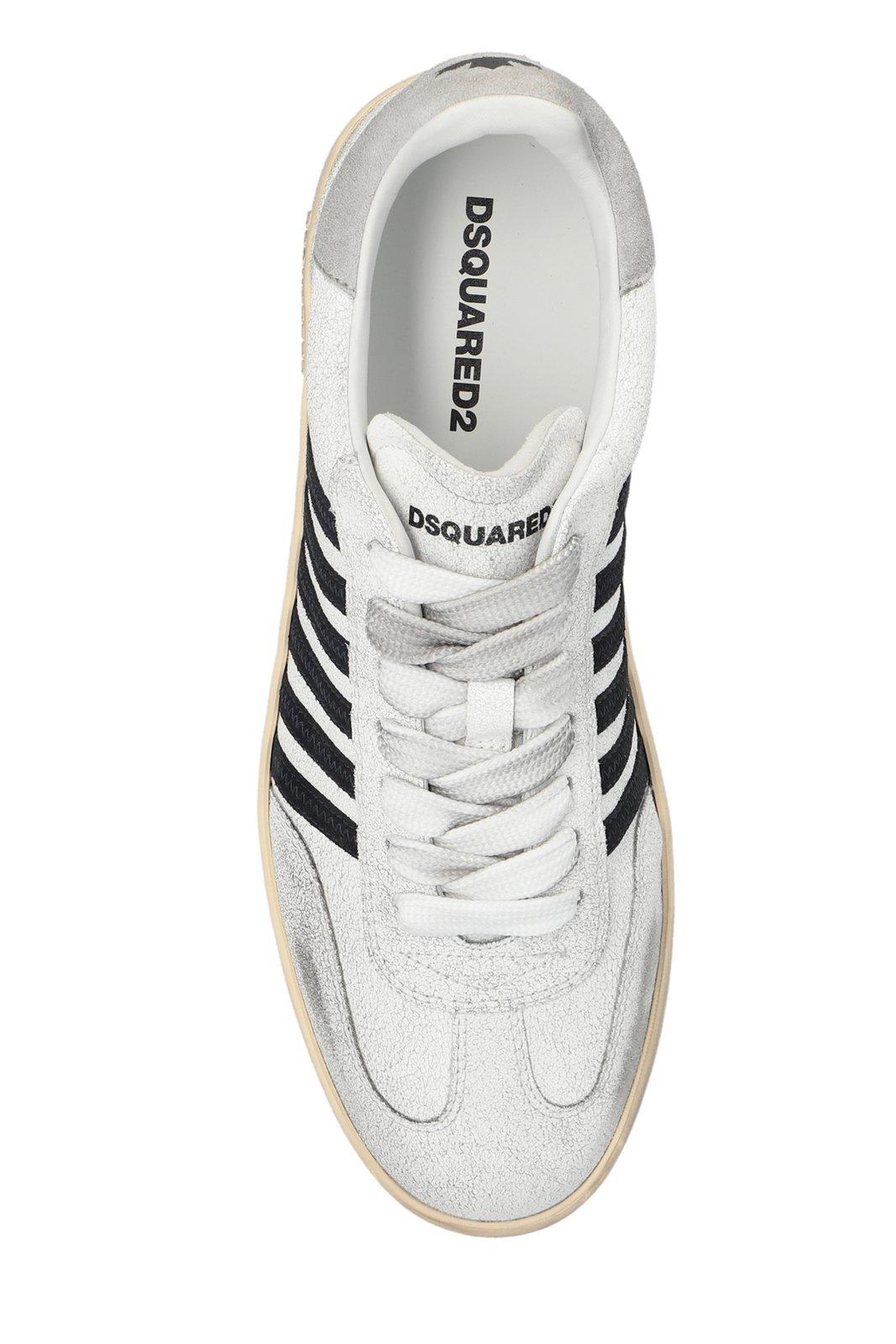 Shop Dsquared2 Boxer Vintage Low-top Sneakers In White