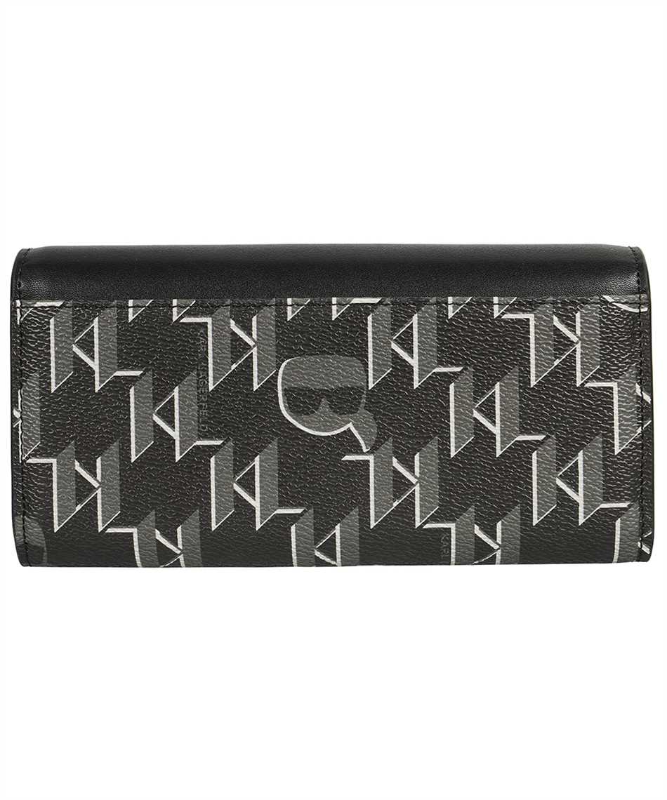 Karl Lagerfeld All-over Logo Wallet In Black
