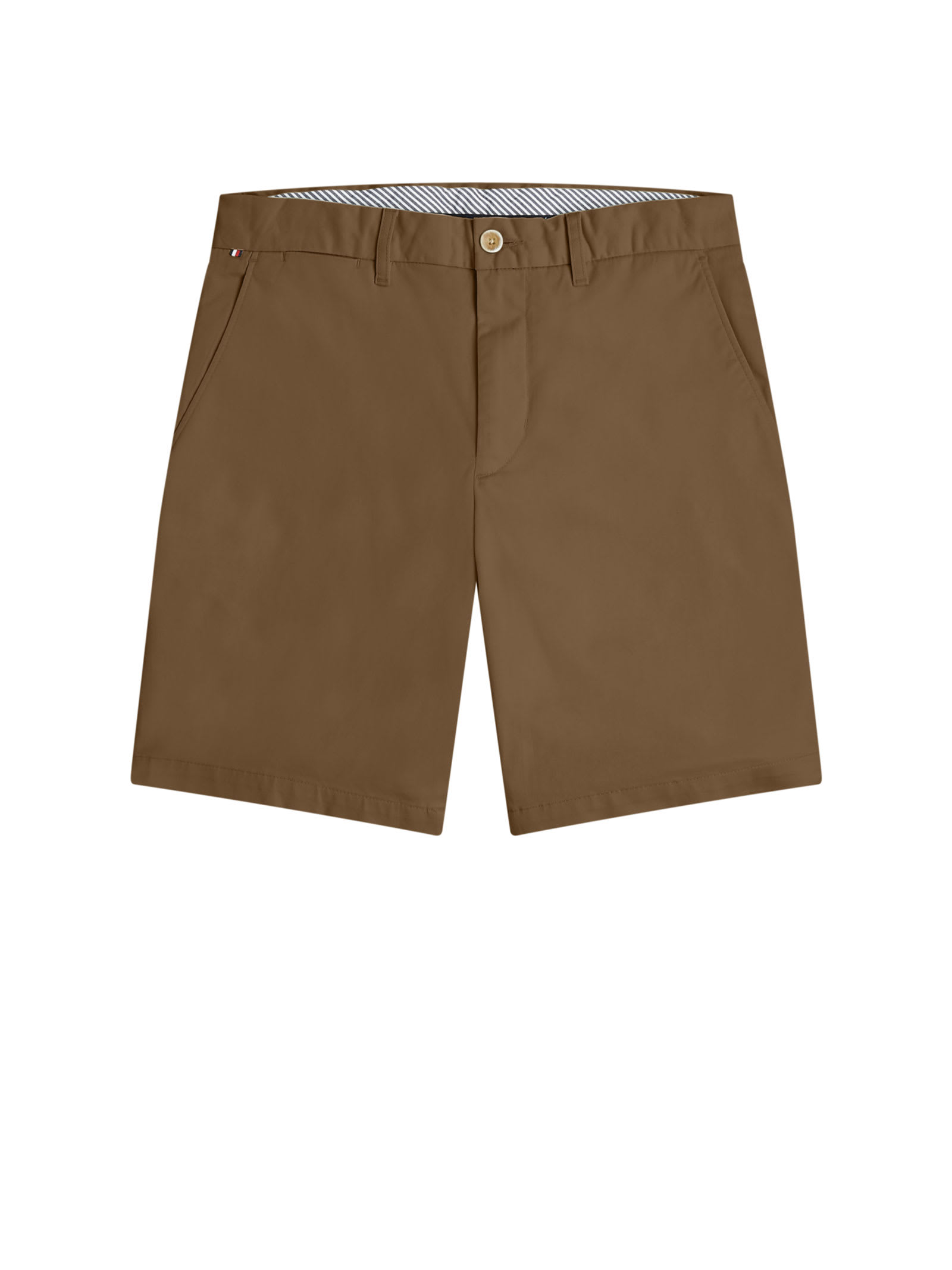 Tommy Hilfiger Brown Cotton Bermuda Shorts