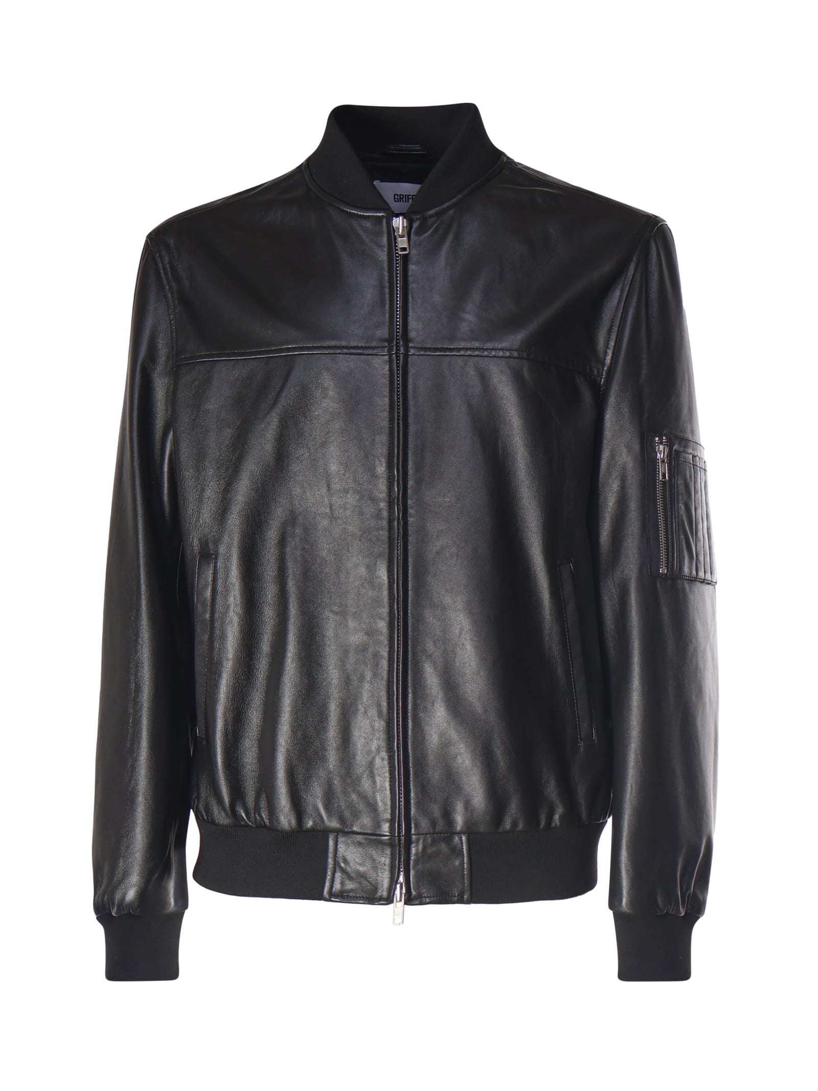 Shop Mauro Grifoni Cowskin Jacket In Black