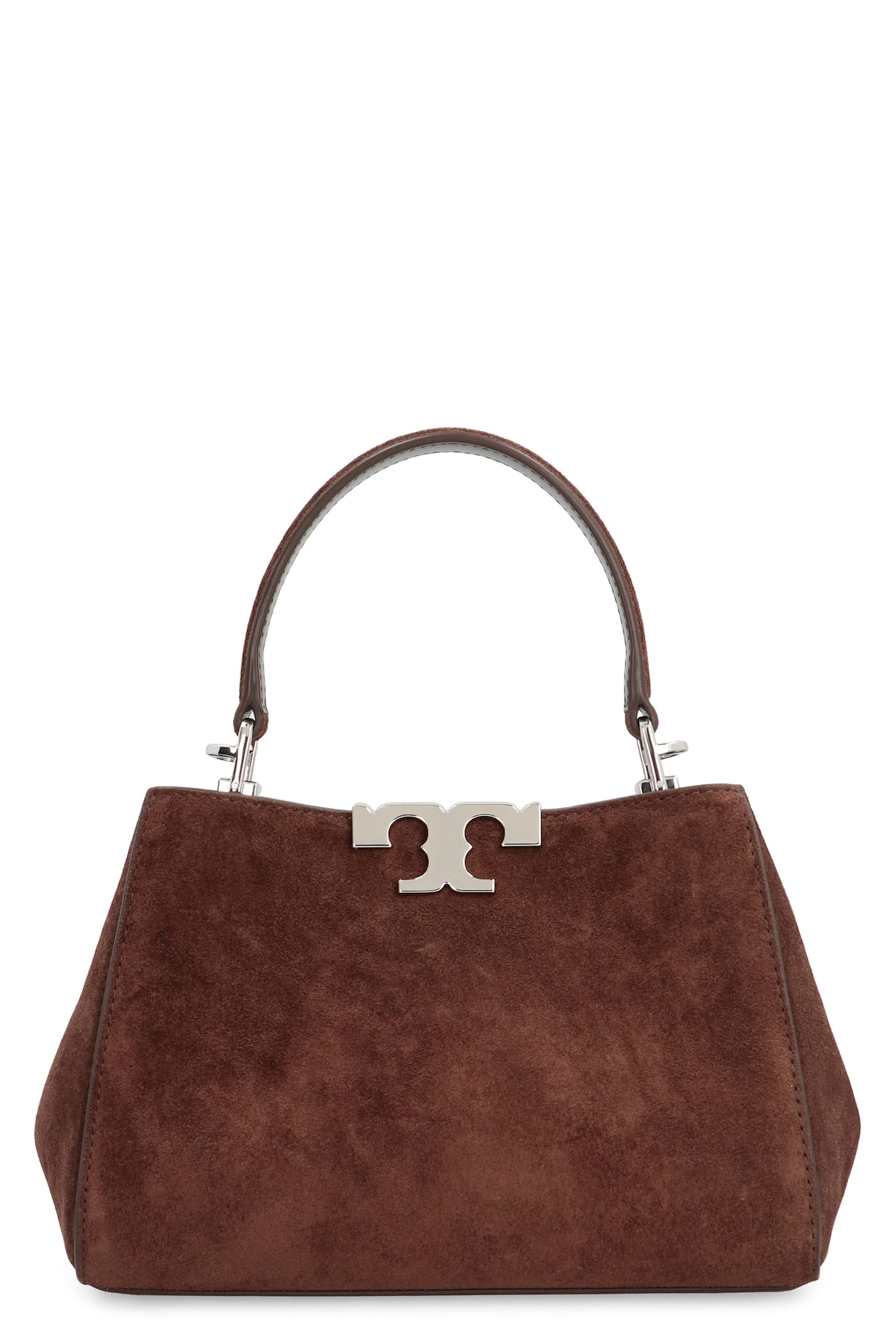 Tory Burch Mini Bag Eleanor In Suede In Brown