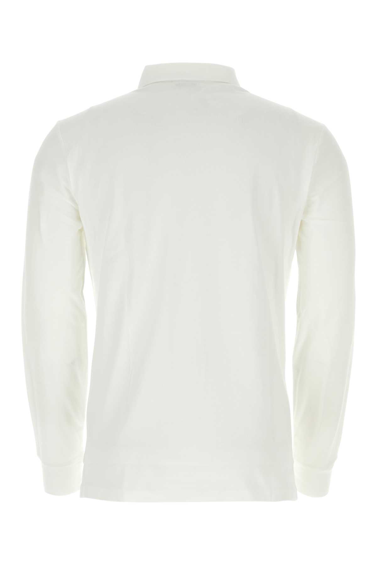 Shop Polo Ralph Lauren White Piquet Polo Shirt