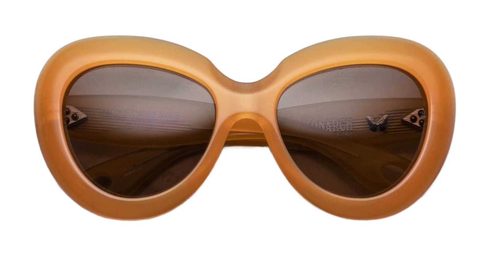 Shop Jacques Marie Mage Monarch - Bengal Sunglasses In Orange