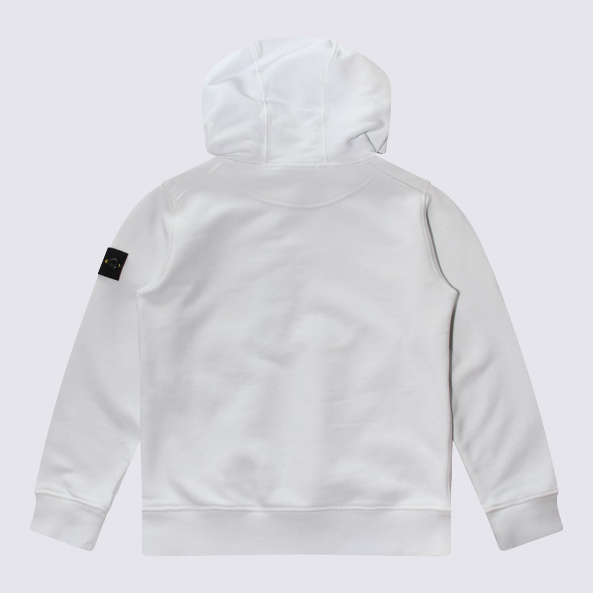 STONE ISLAND WHITE COTTON SWEATSHIRT