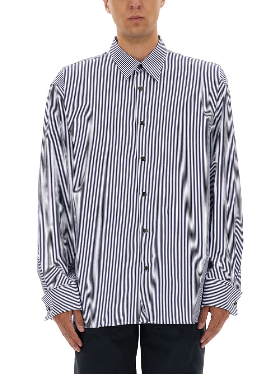 Dries Van Noten Striped Shirt In Multi