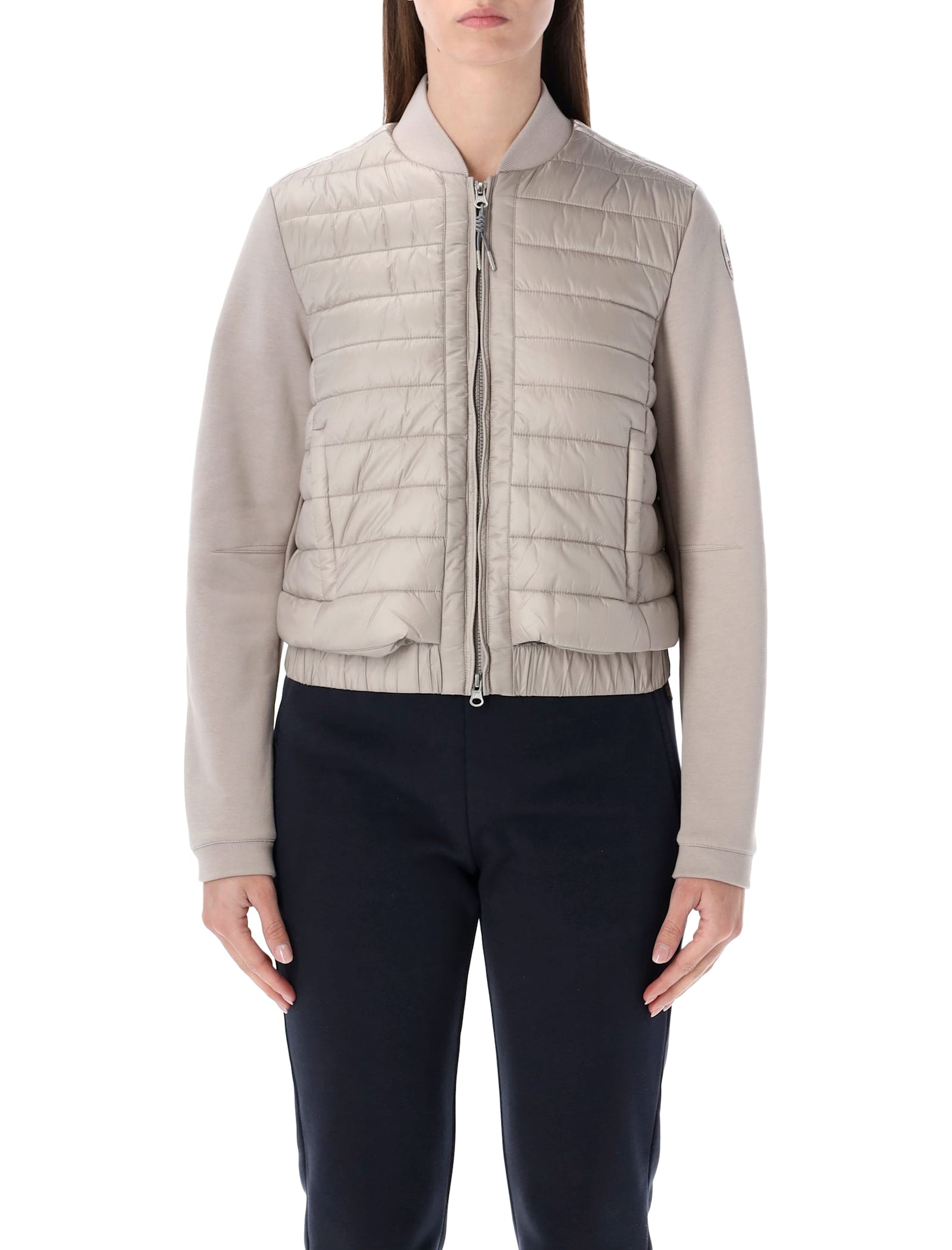 Parajumpers Loretta Quilted Zip-up Jacket In Gray