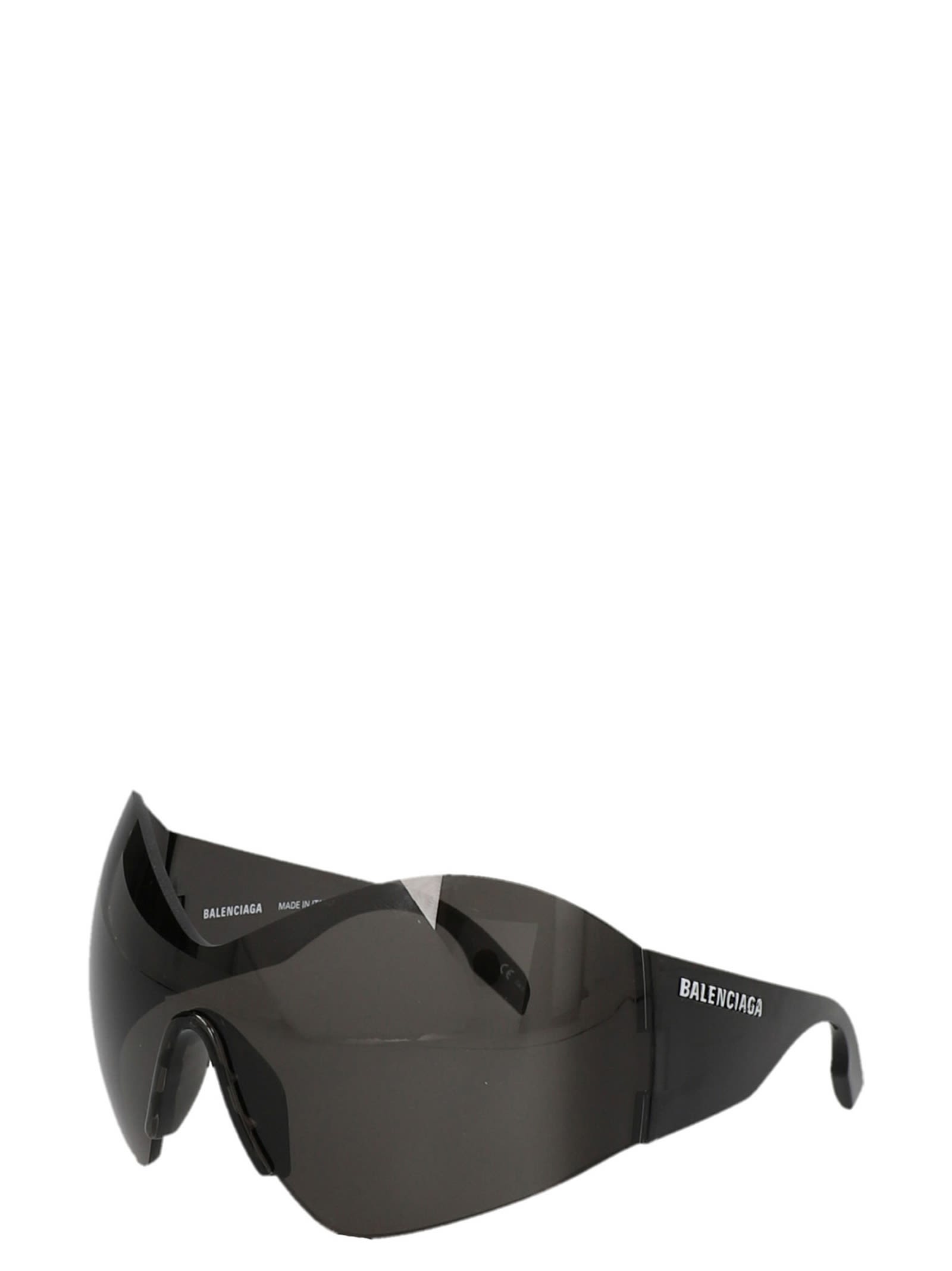 Shop Balenciaga Mask Butterfly Sunglasses In Black