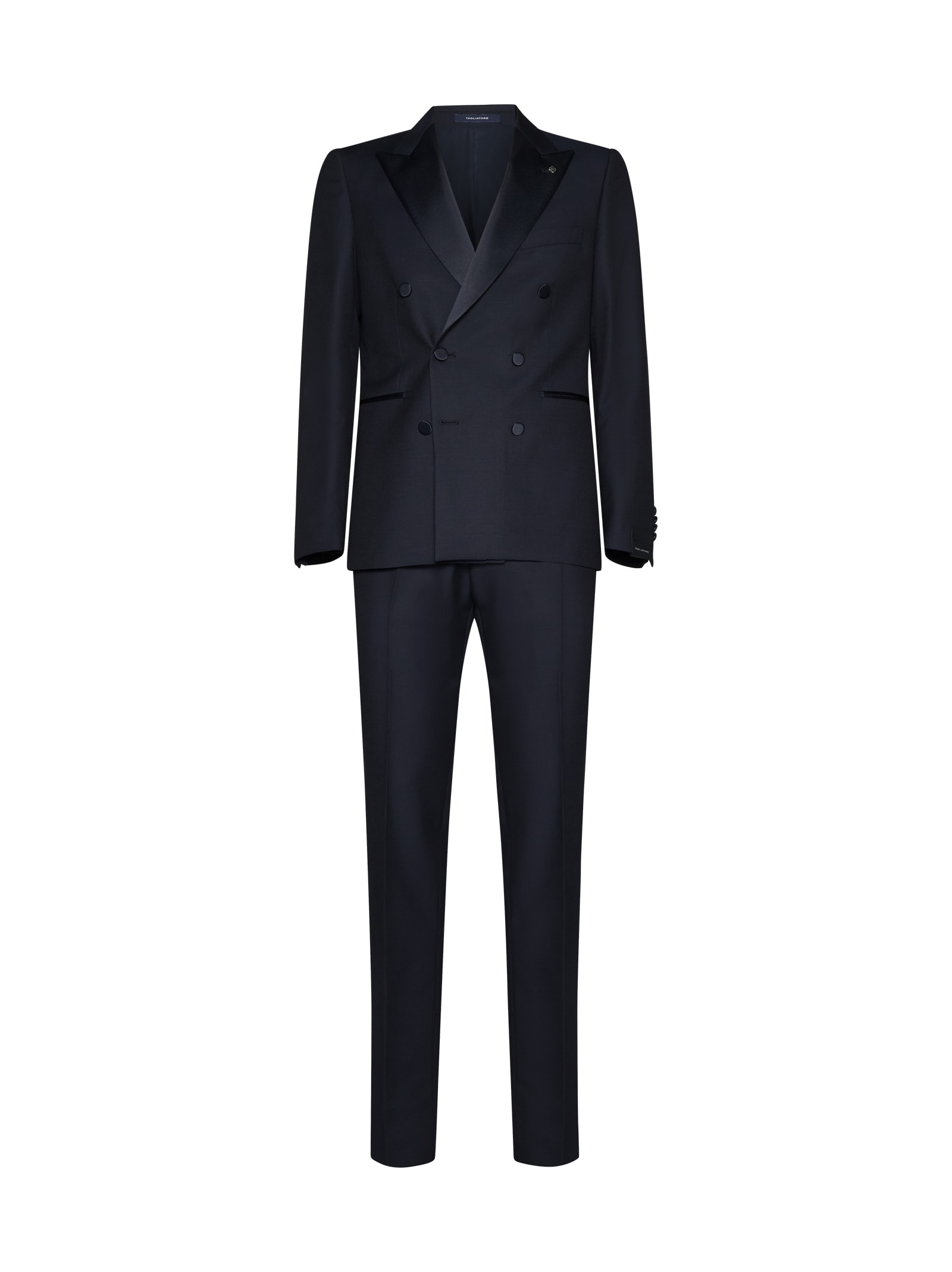 Shop Tagliatore Suit In Blue