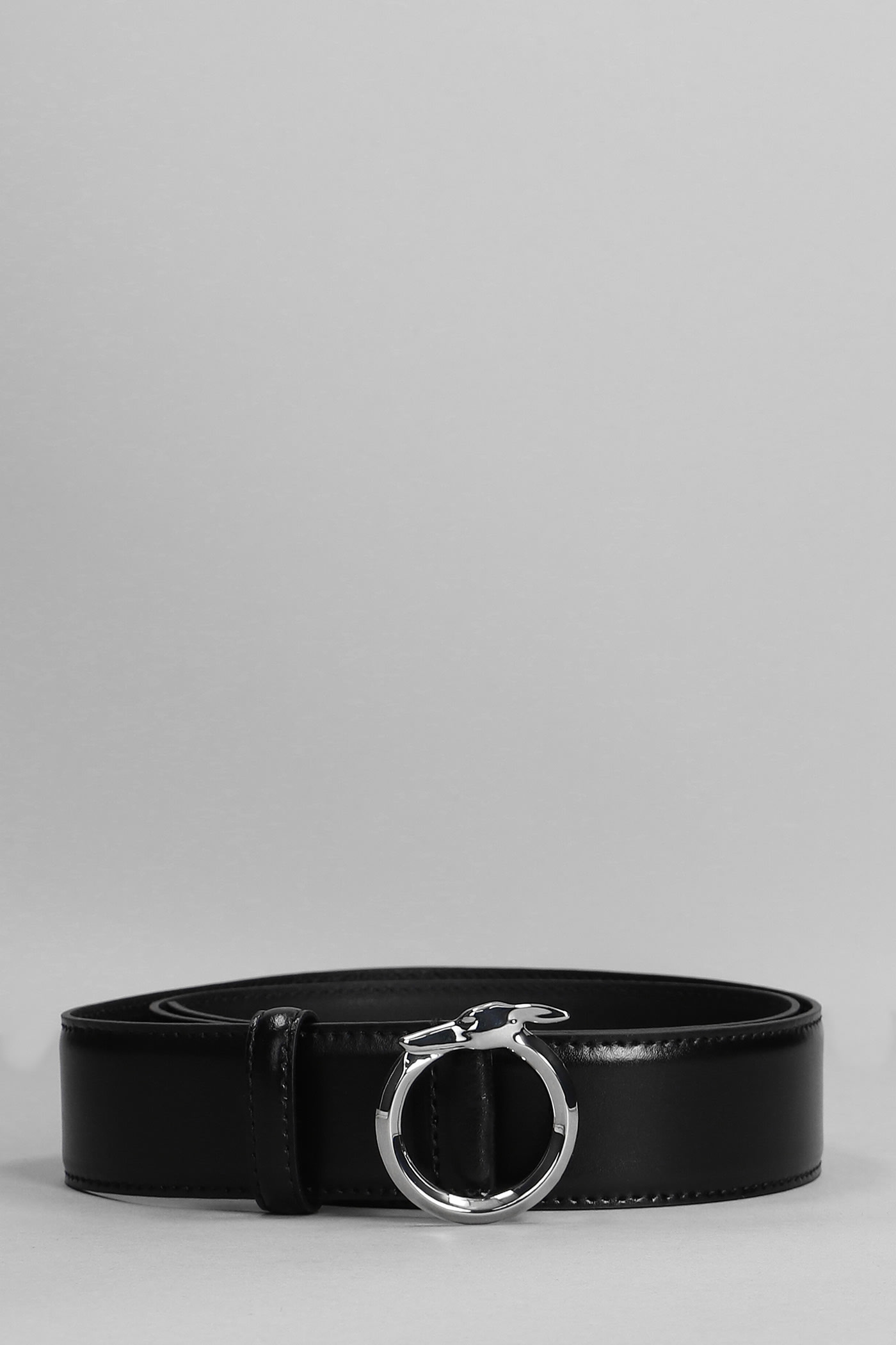 Trussardi Belts In Black Leather