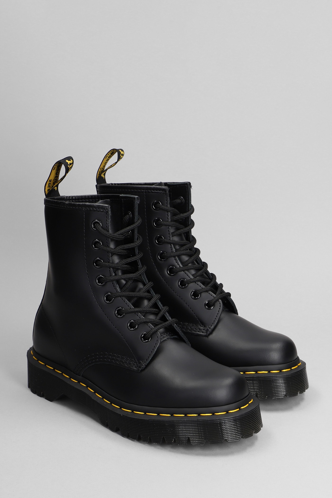 Shop Dr. Martens' 1460 Bex Combat Boots In Black Leather