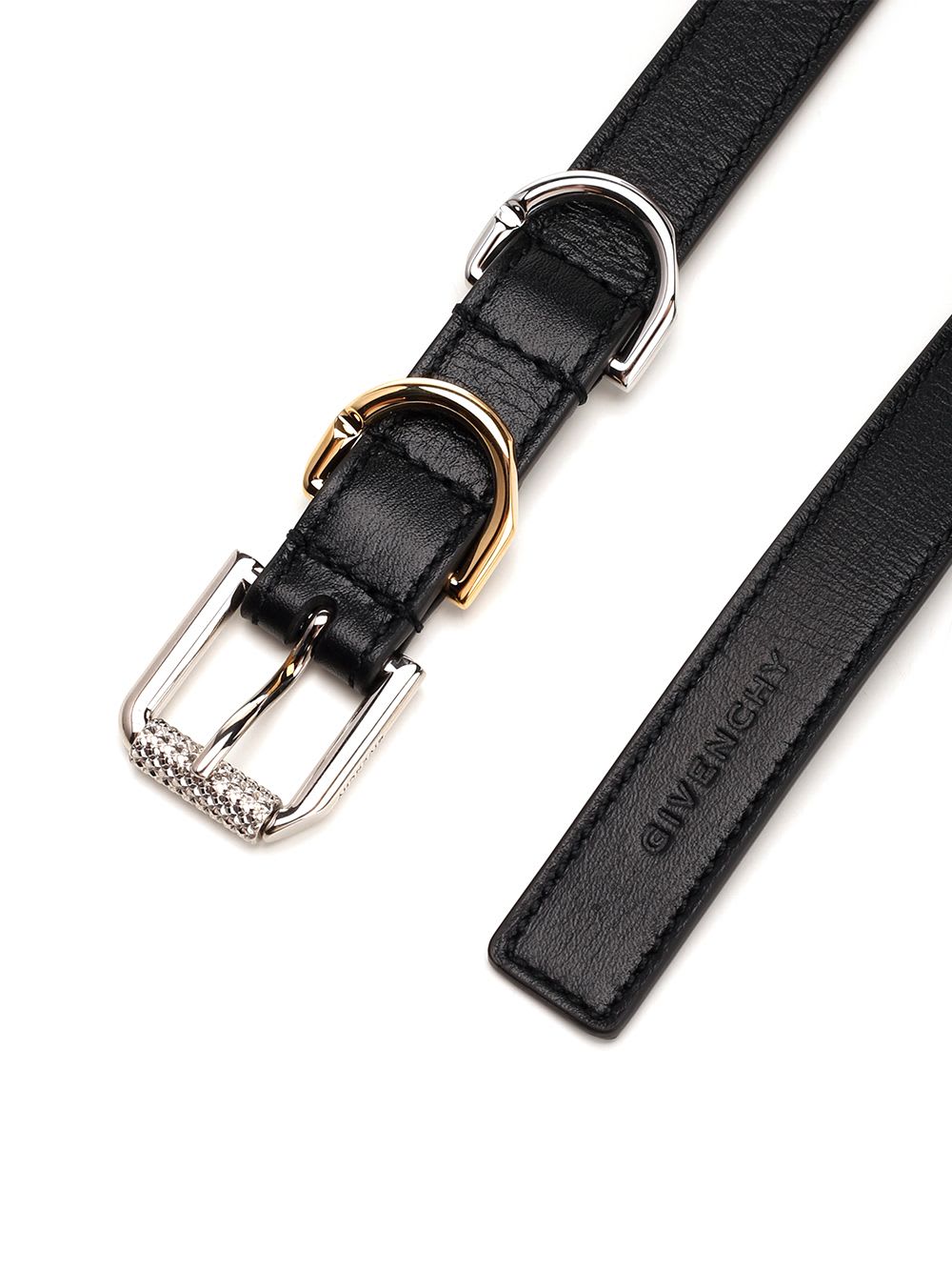 Shop Givenchy Voyou Belt In Black