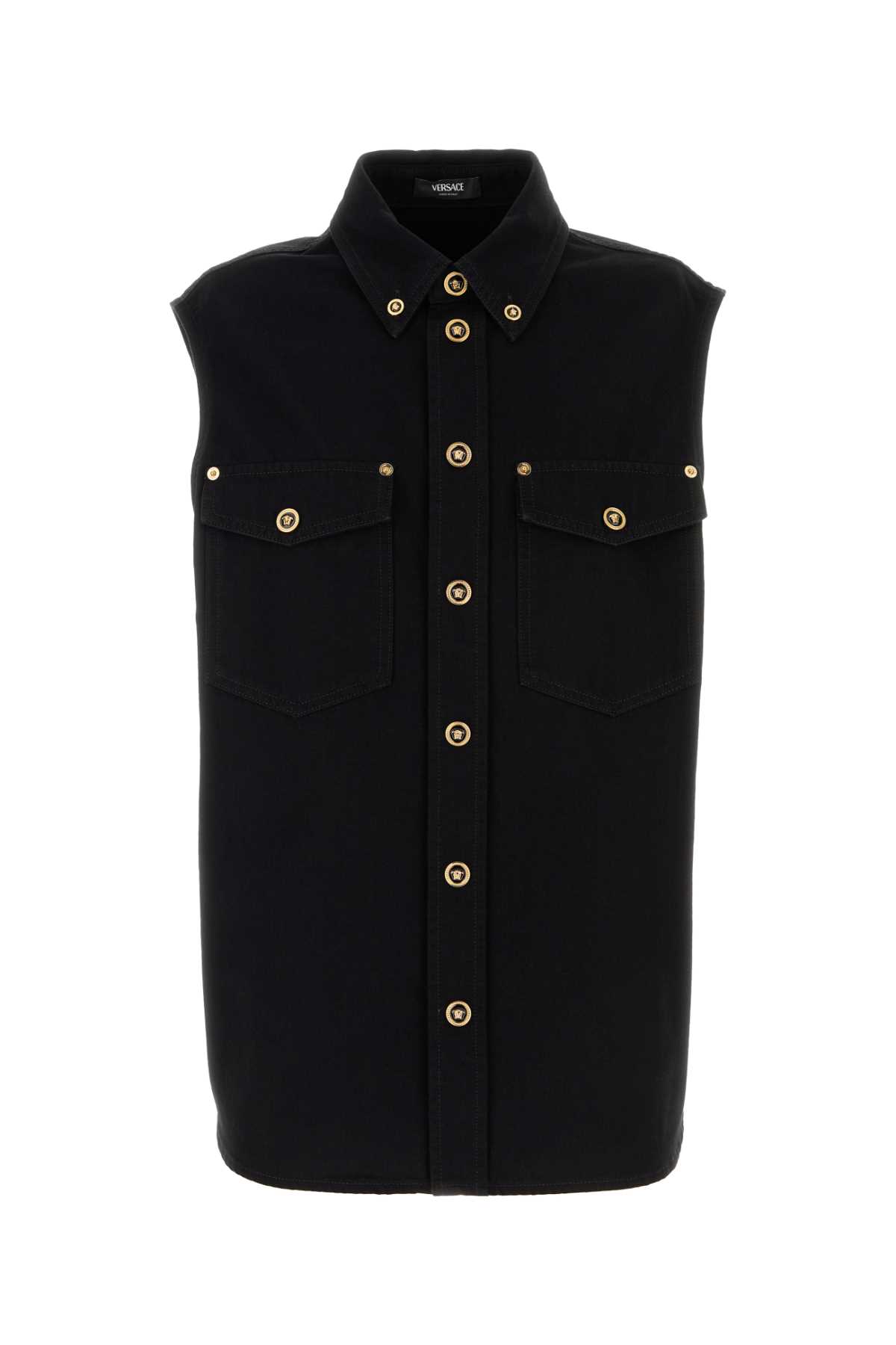 Black Denim Vest