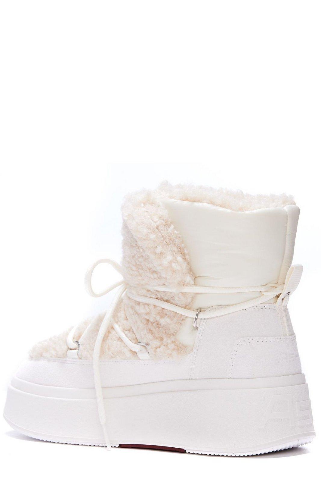 Shop Ash Moboo Lace-up Ankle Boots In Eggnug