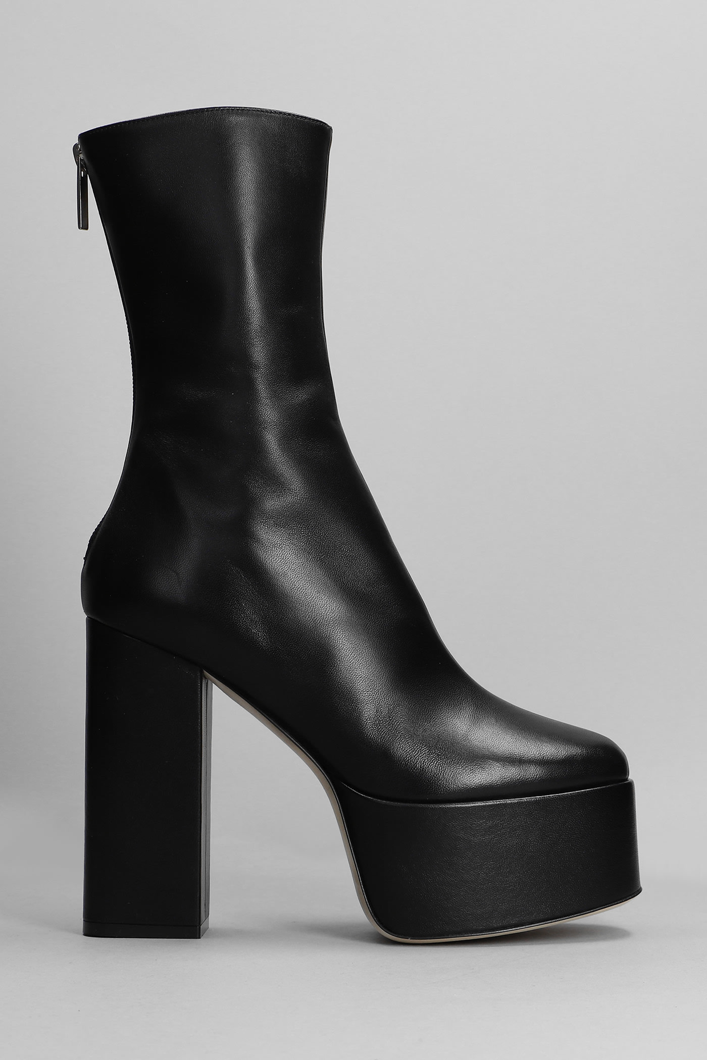 Paris Texas Lexy High Heels Ankle Boots In Black Leather