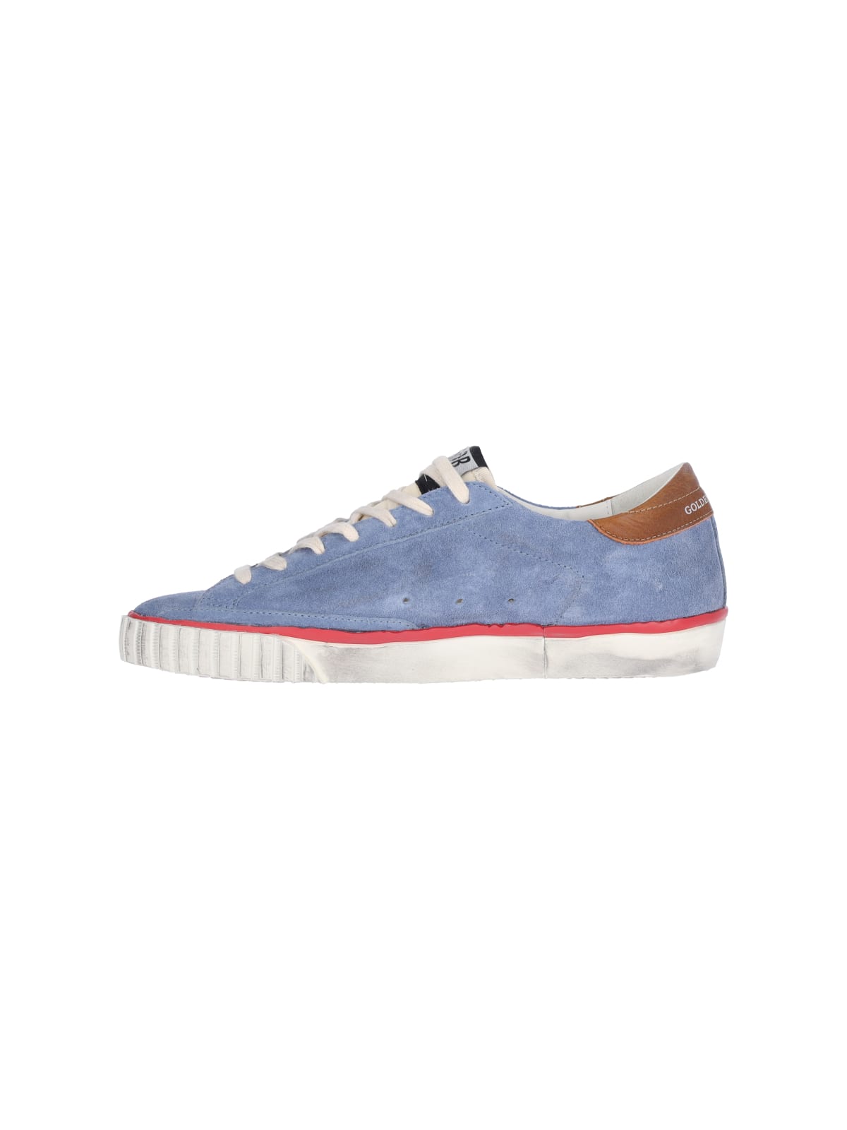 Shop Golden Goose Super Star Sneakers In Blue