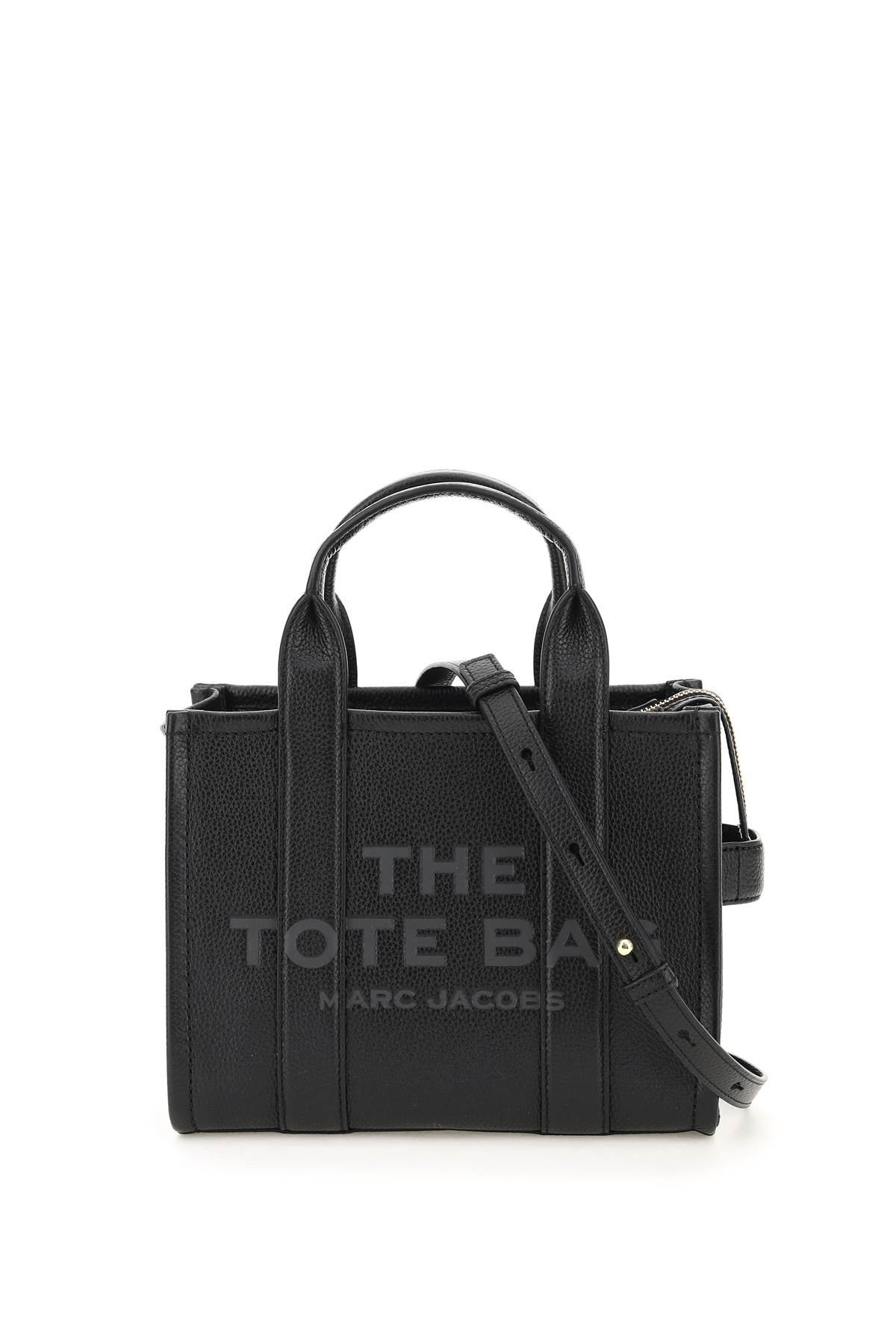 MARC JACOBS LEATHER THE MINI TRAVELER TOTE BAG