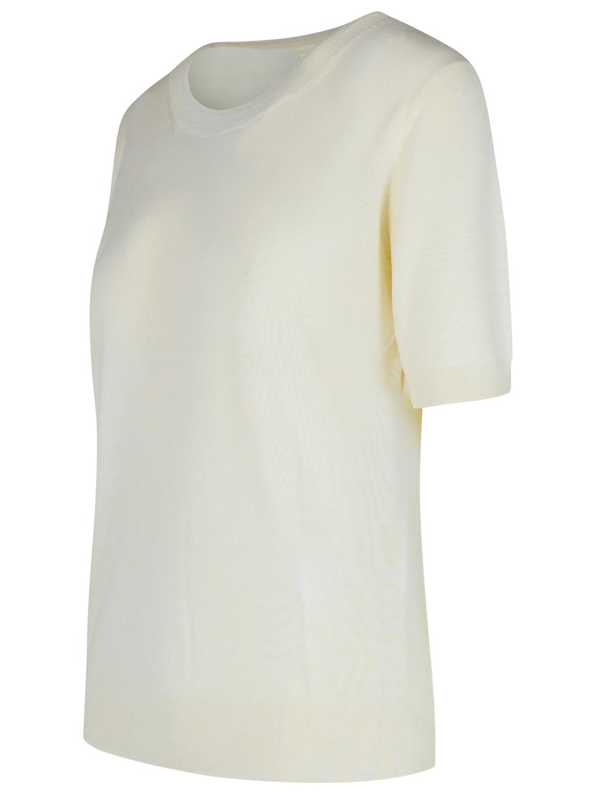 P.A.R.O.S.H LINFA CREAM WOOL BLEND SWEATER