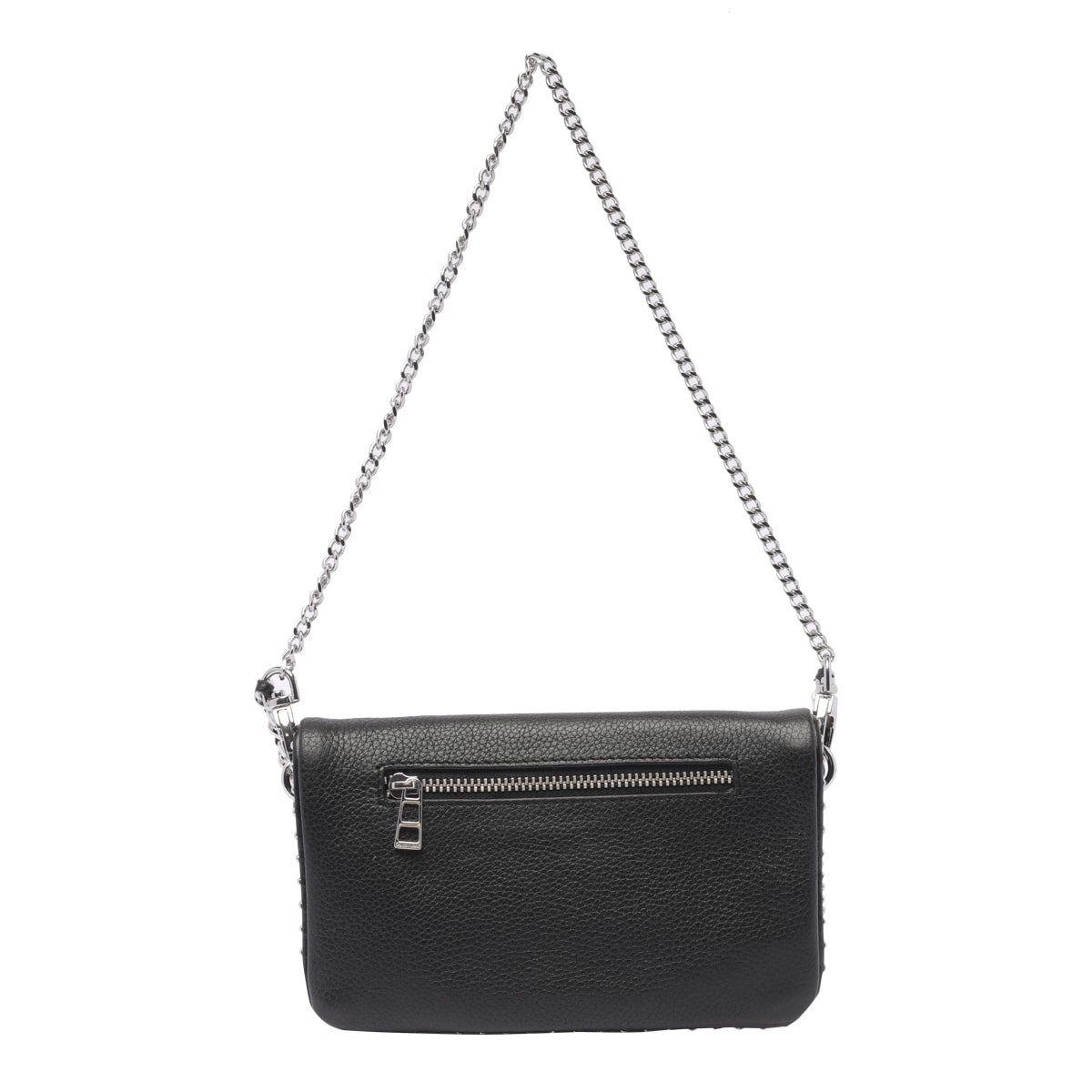Zadig & Voltaire Rock Nano Studs Shoulder Bag In Black