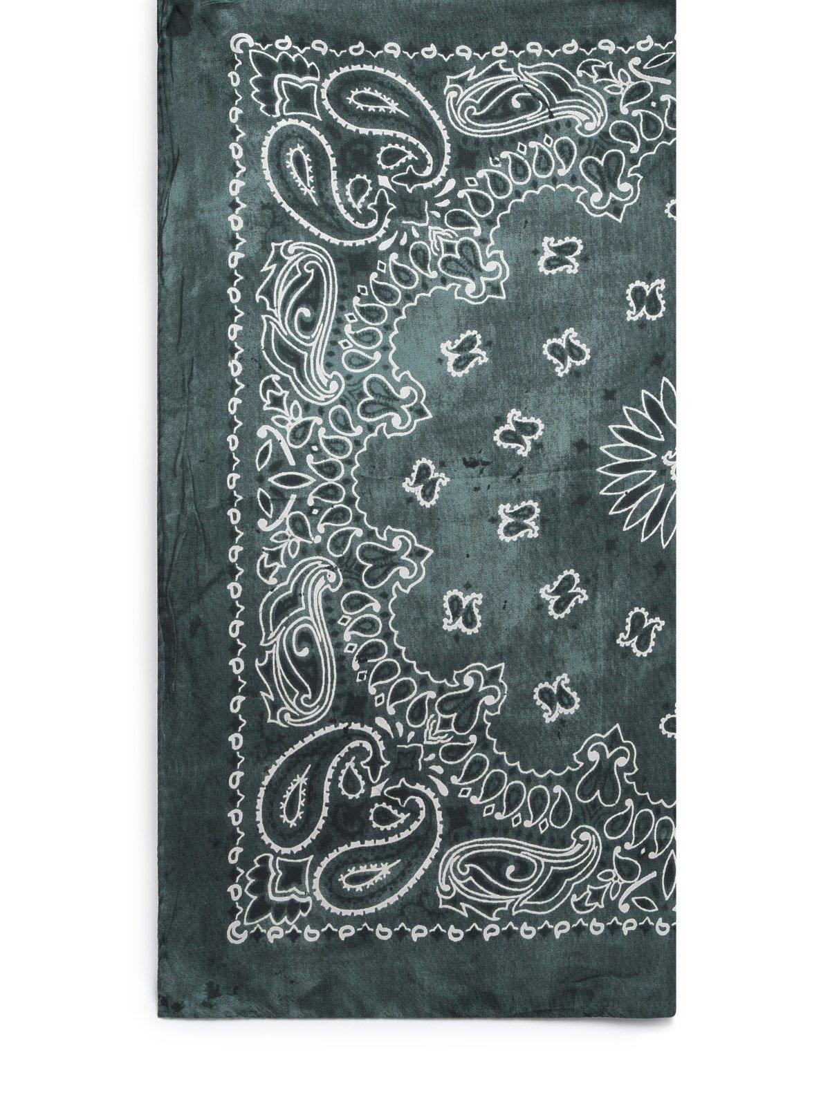 Golden Goose Paisley Printed Scarf In Green