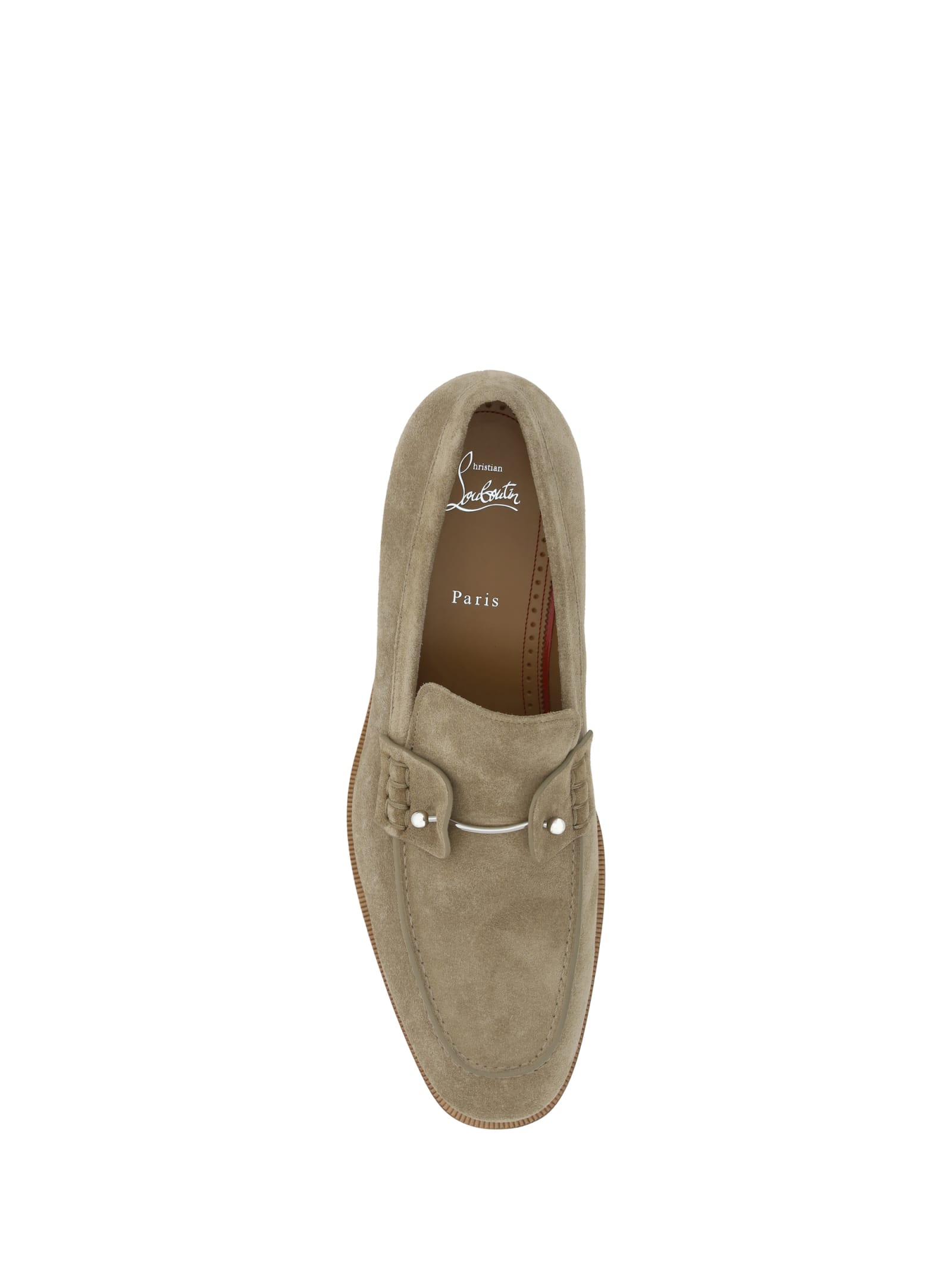 Shop Christian Louboutin Chambelimoc Loafers In Saharienne