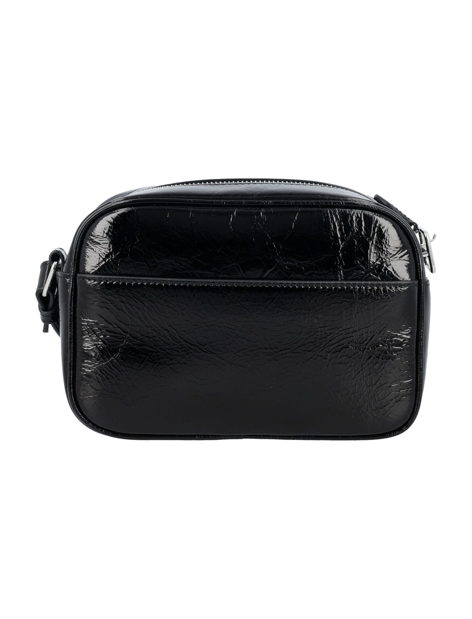 Courrèges Reedition Naplack Camera Bag In Black