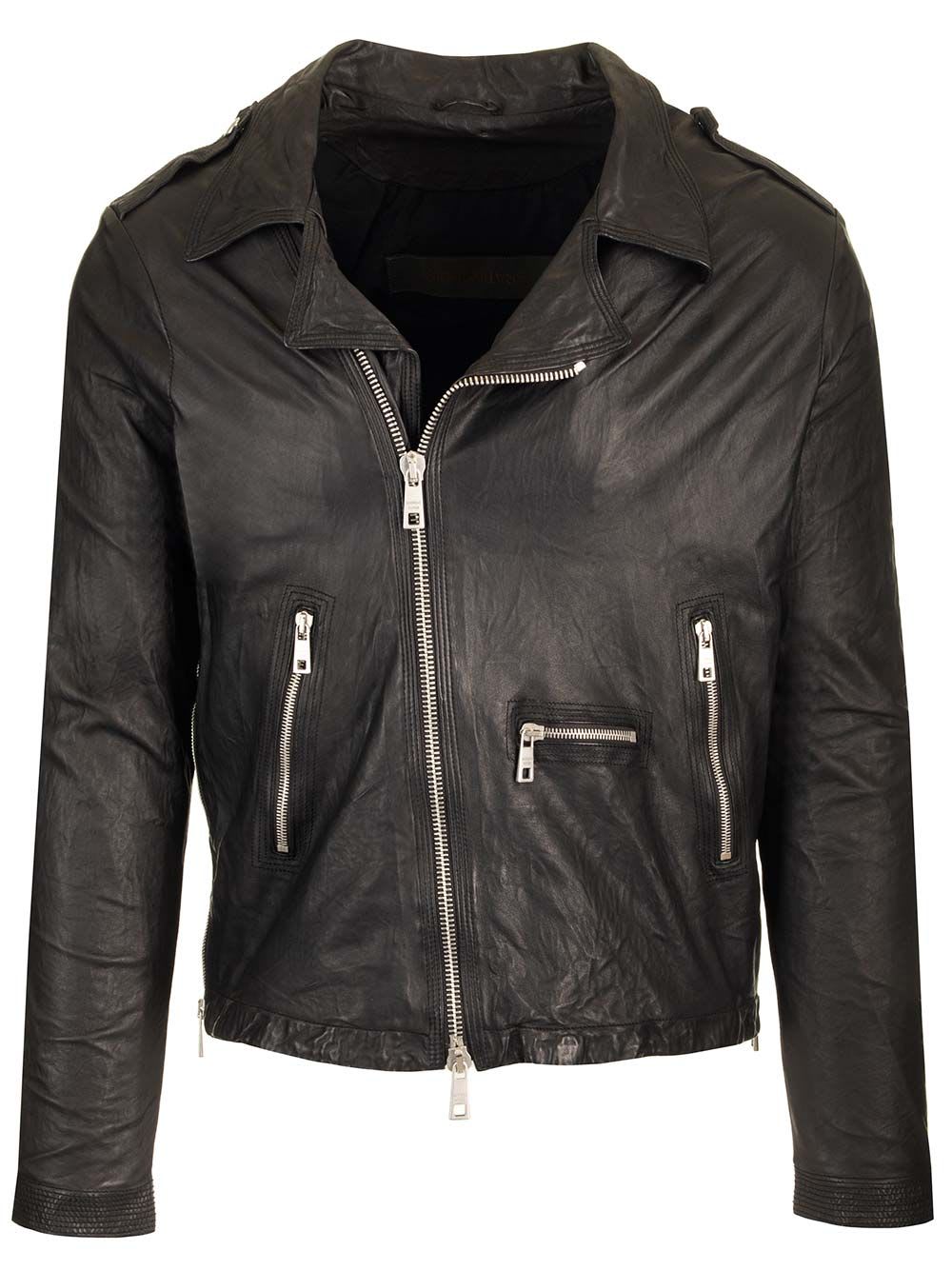 Lamb Leather Biker Jacket