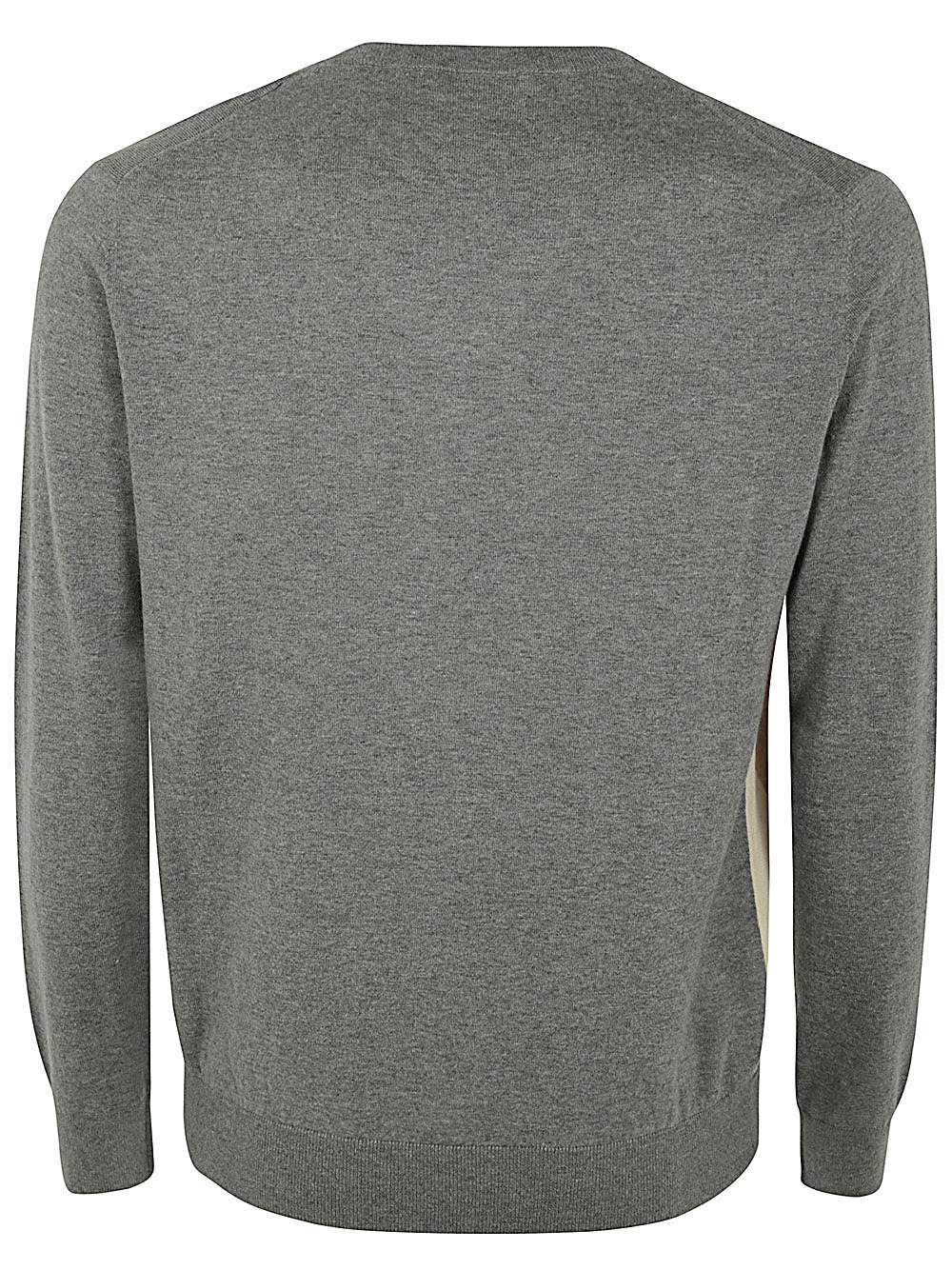 Shop Ballantyne V Neck Pullover In Grey Light Grey Juta Beige