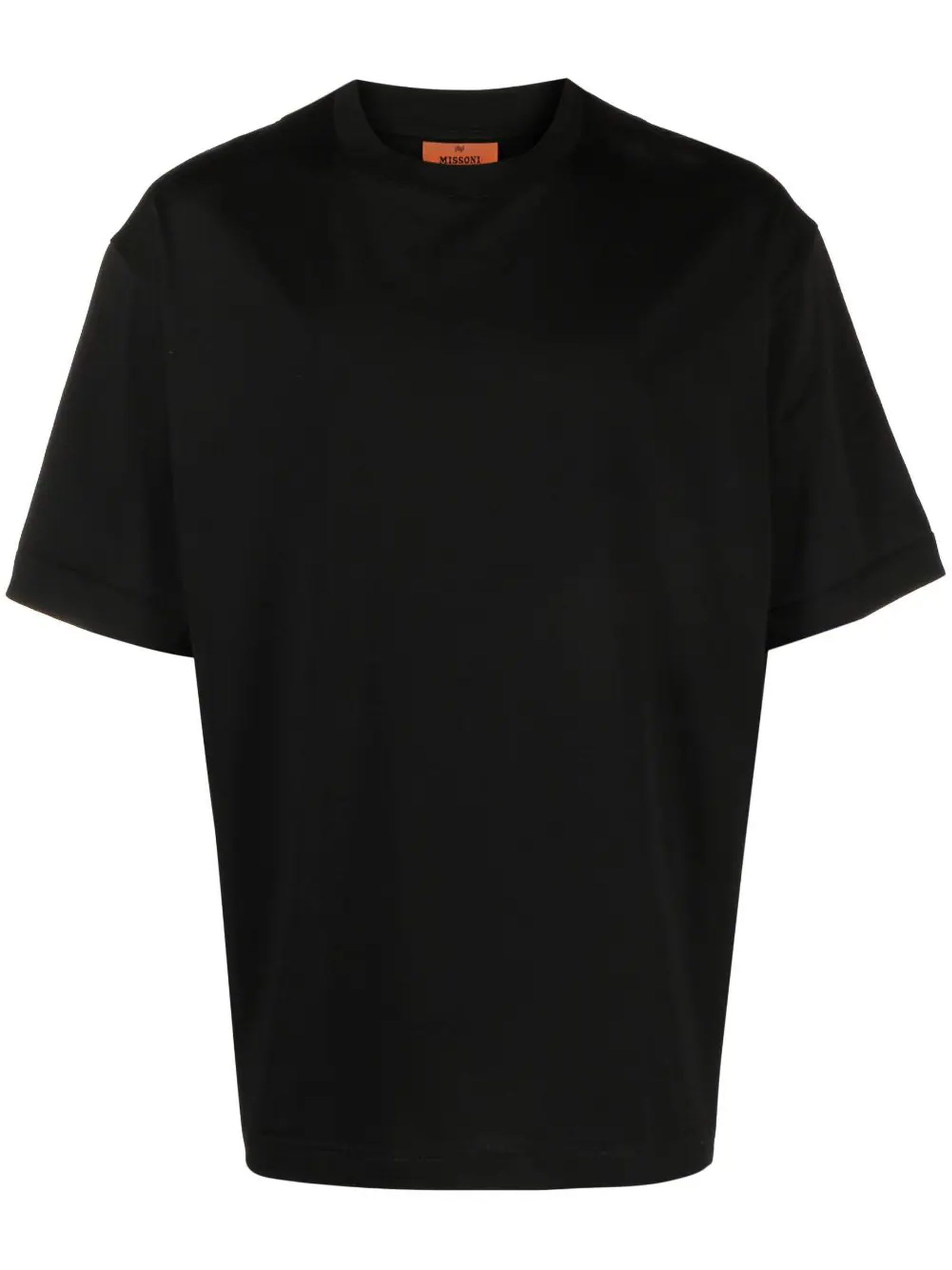 MISSONI BLACK COTTON T-SHIRT