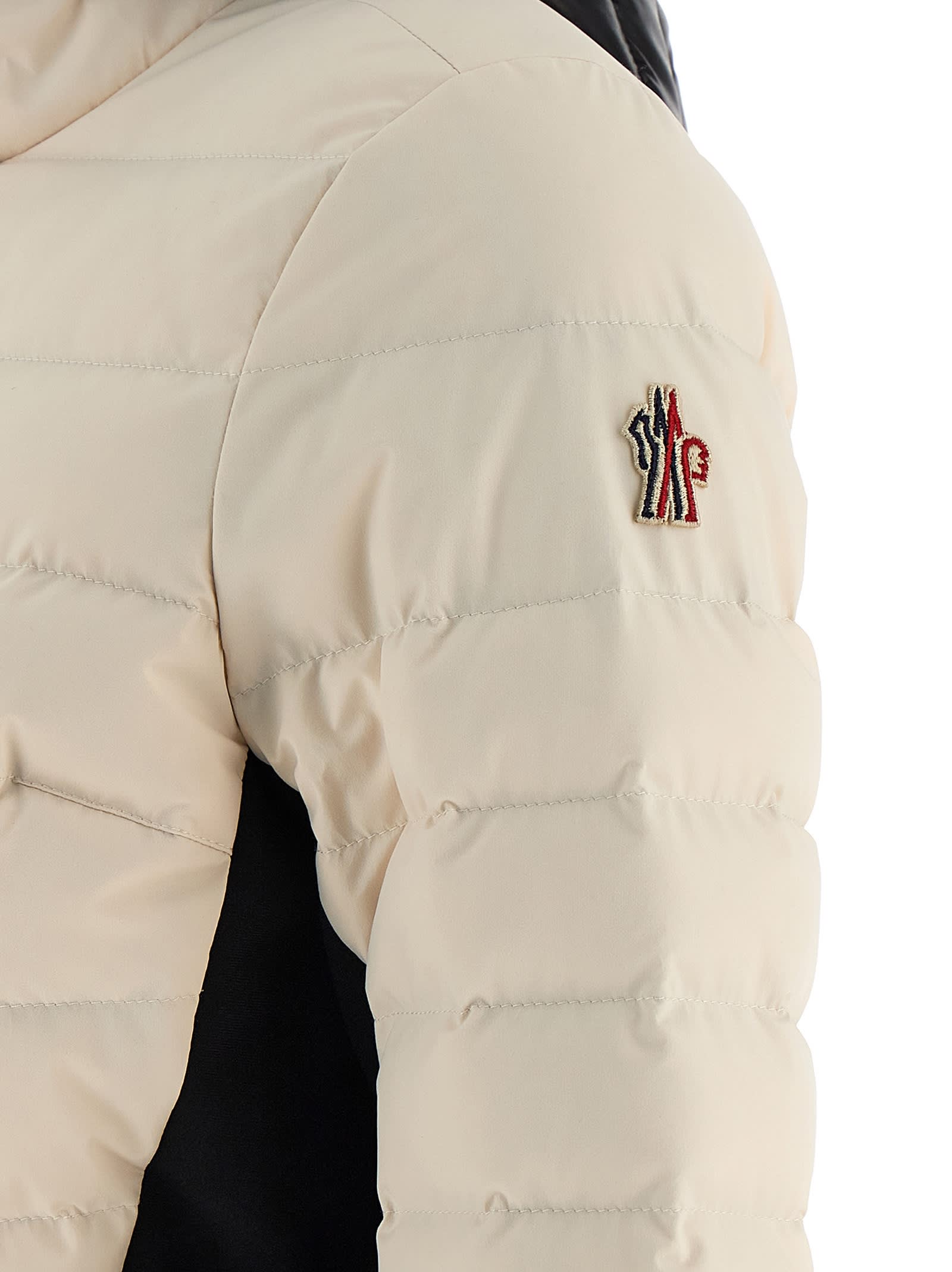Moncler Bruche Puffer Jackets Beige In Black