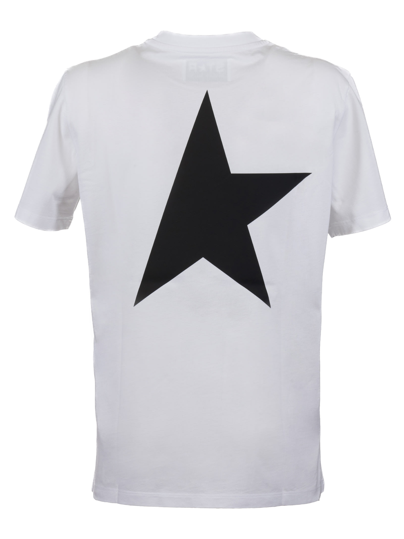 Golden Goose White Star Collection Logo-print T-shirt In Bianco