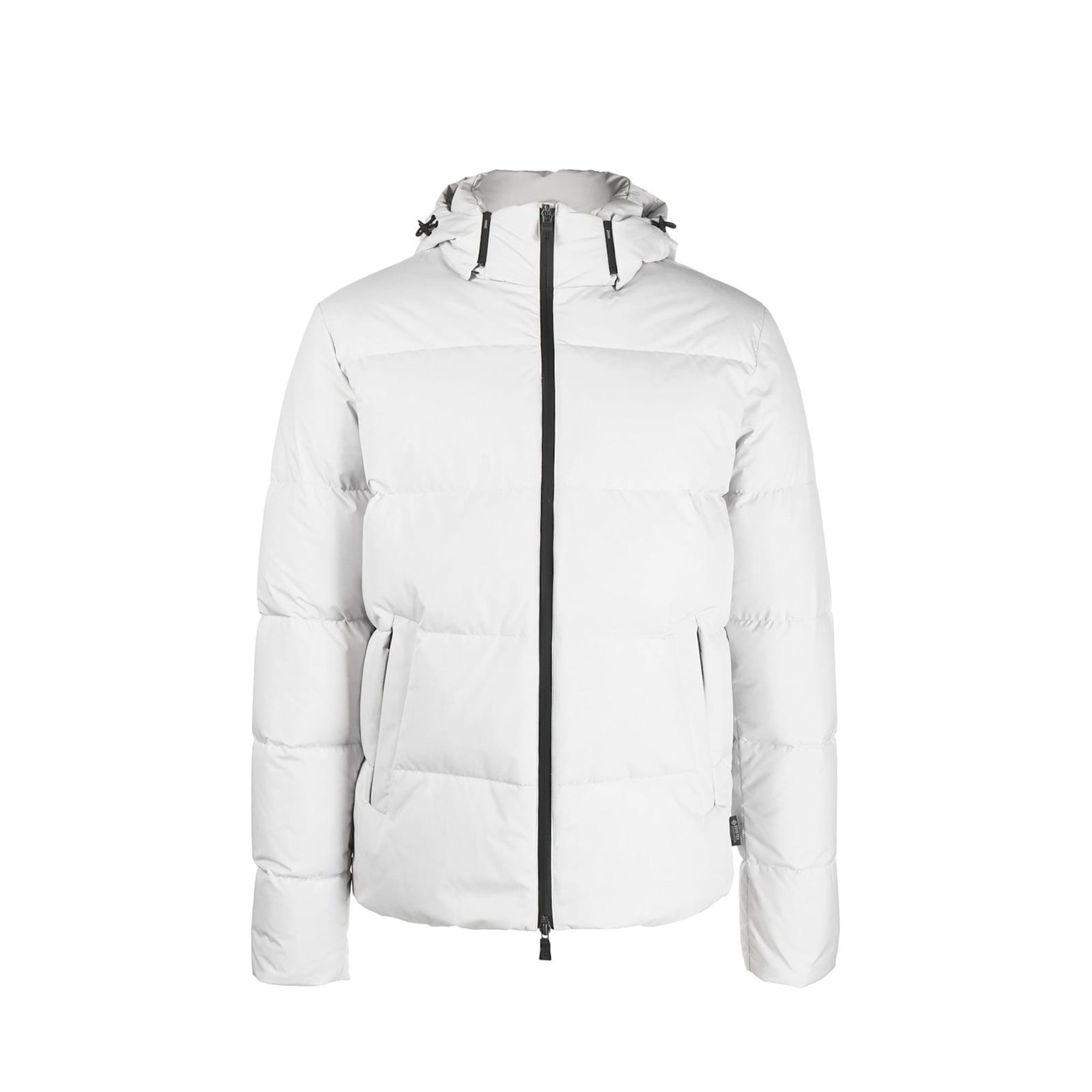 Herno Gray Polyester Full-length Jacket In White