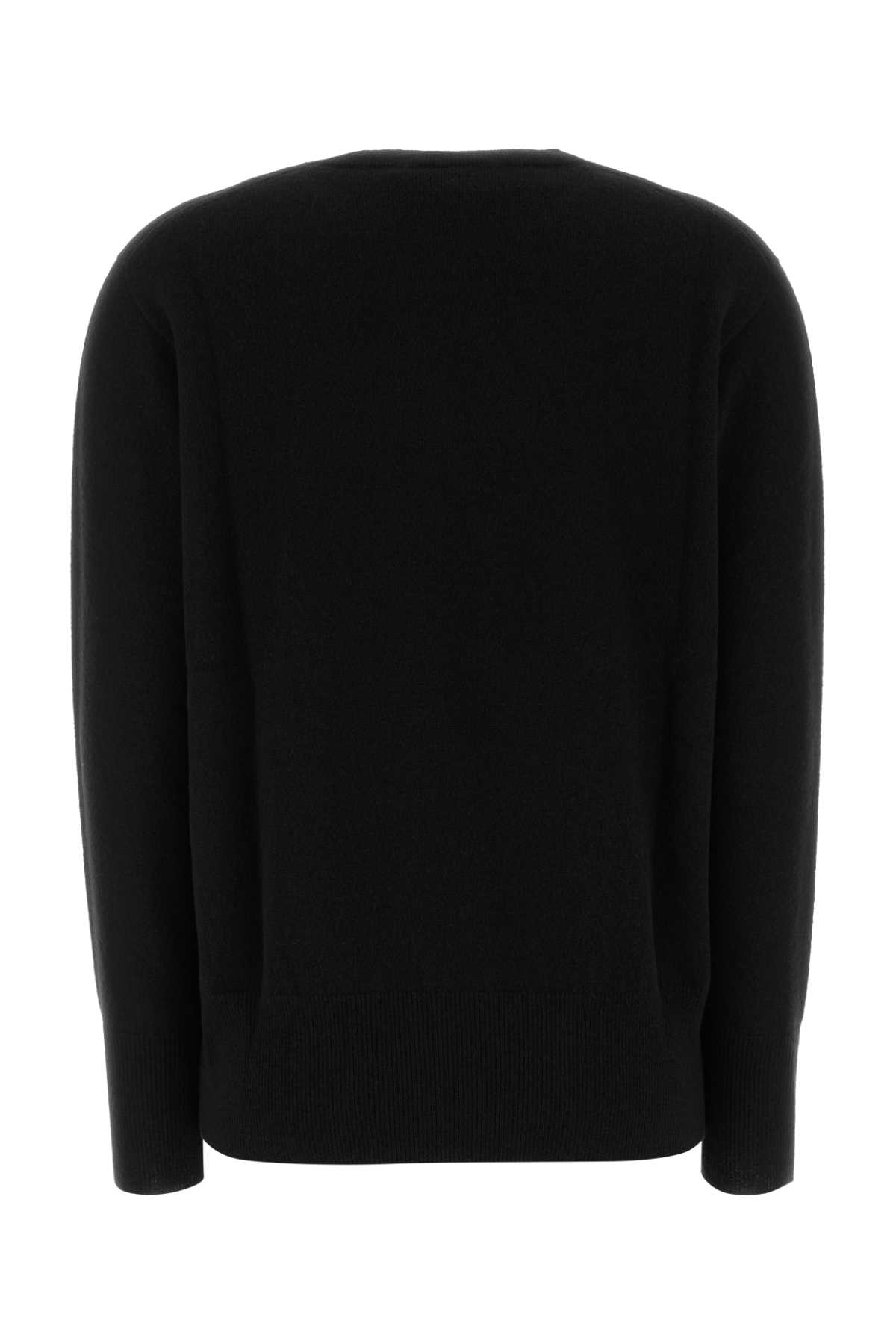 The Row Oversized Cashmere Leilani Sweater With Crew Neck In Black