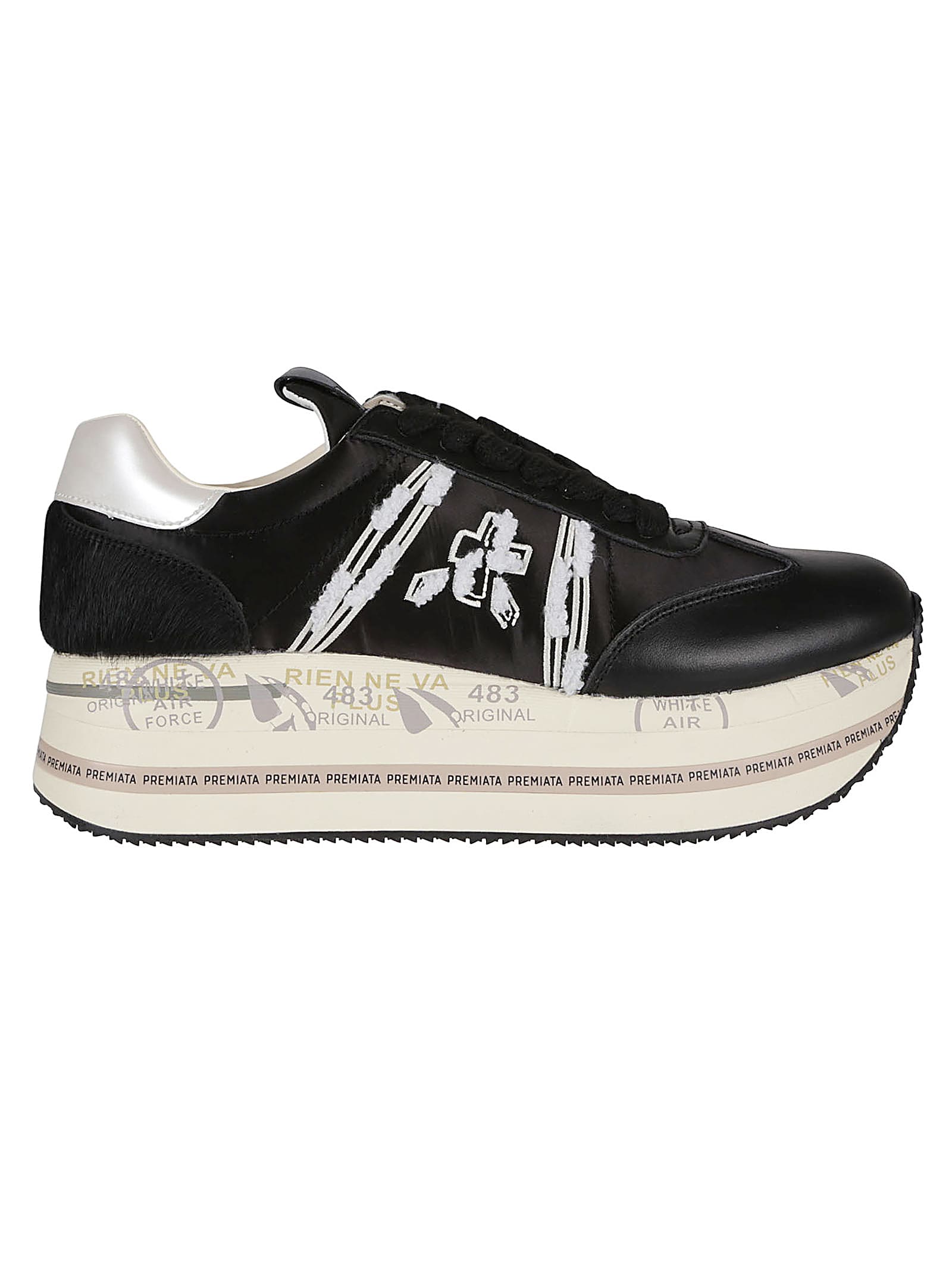 Shop Premiata Beth Sneakers In Nero