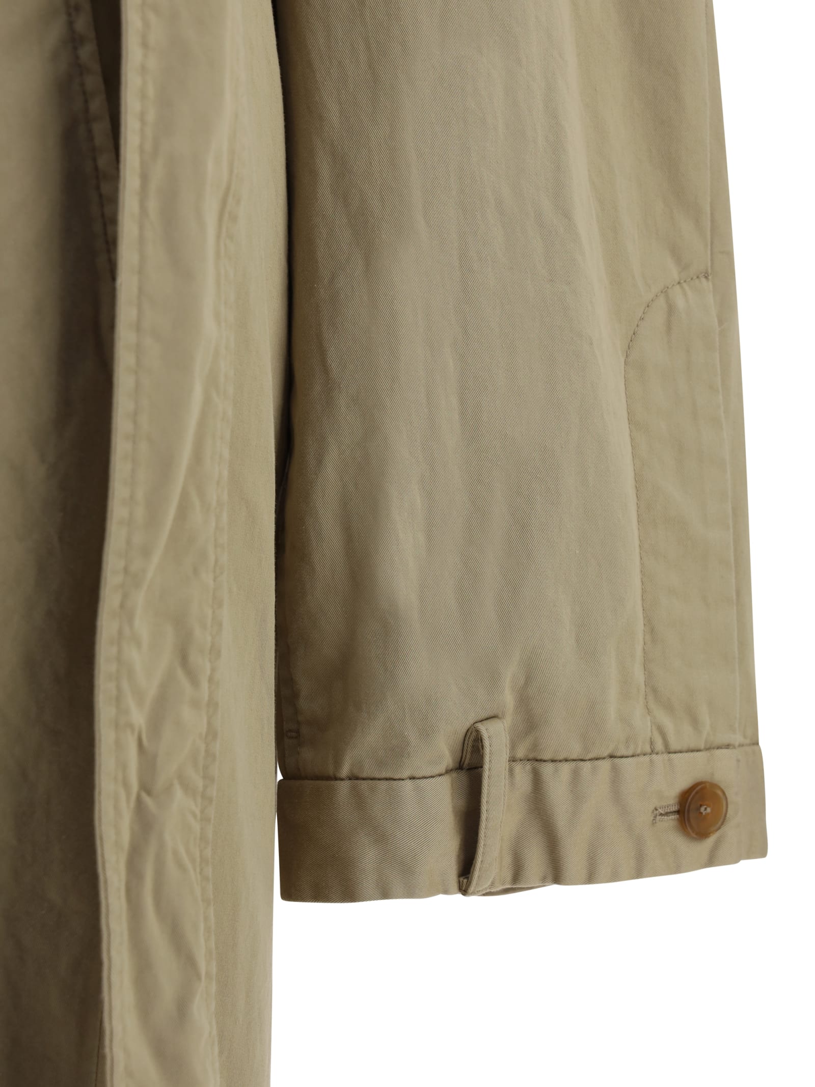 Balenciaga Deconstructed Cotton Twill Trench Coat In Beige