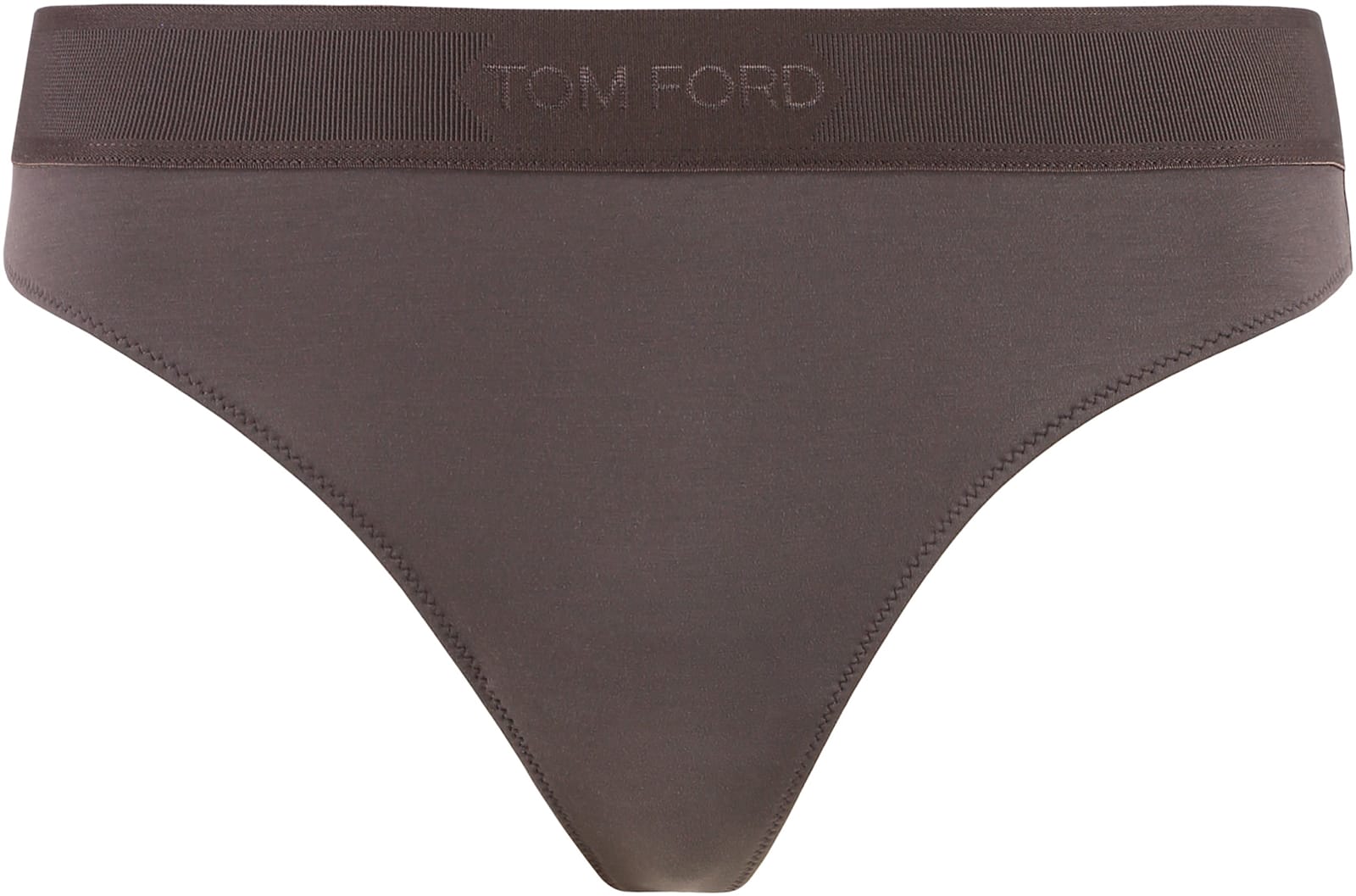 Tom Ford Slip With Logoed Elastic Band In Brown