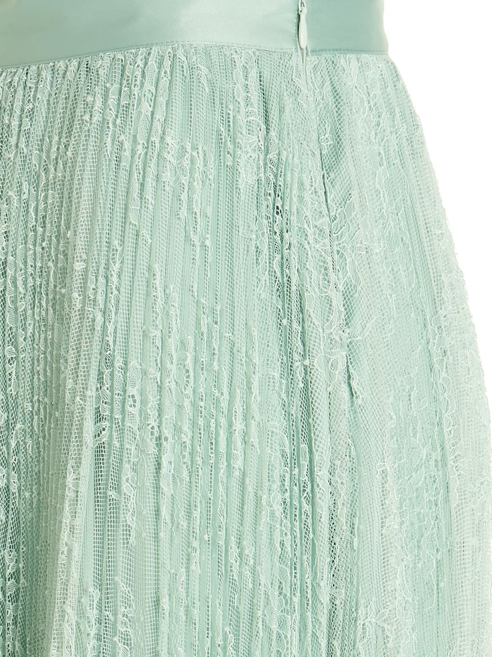Shop Twinset Lace Skirt In Mint