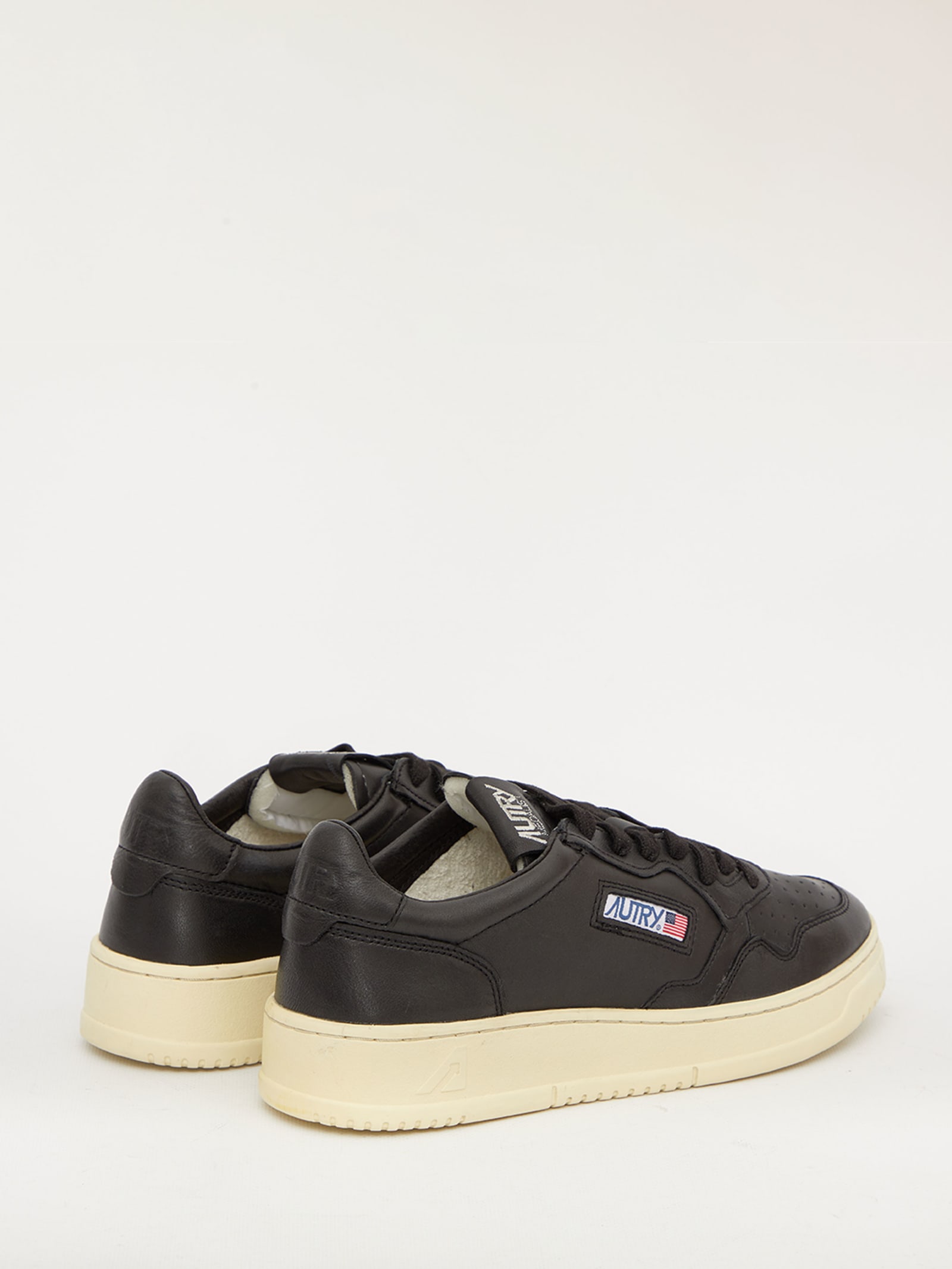 Shop Autry Black Medalist Sneakers