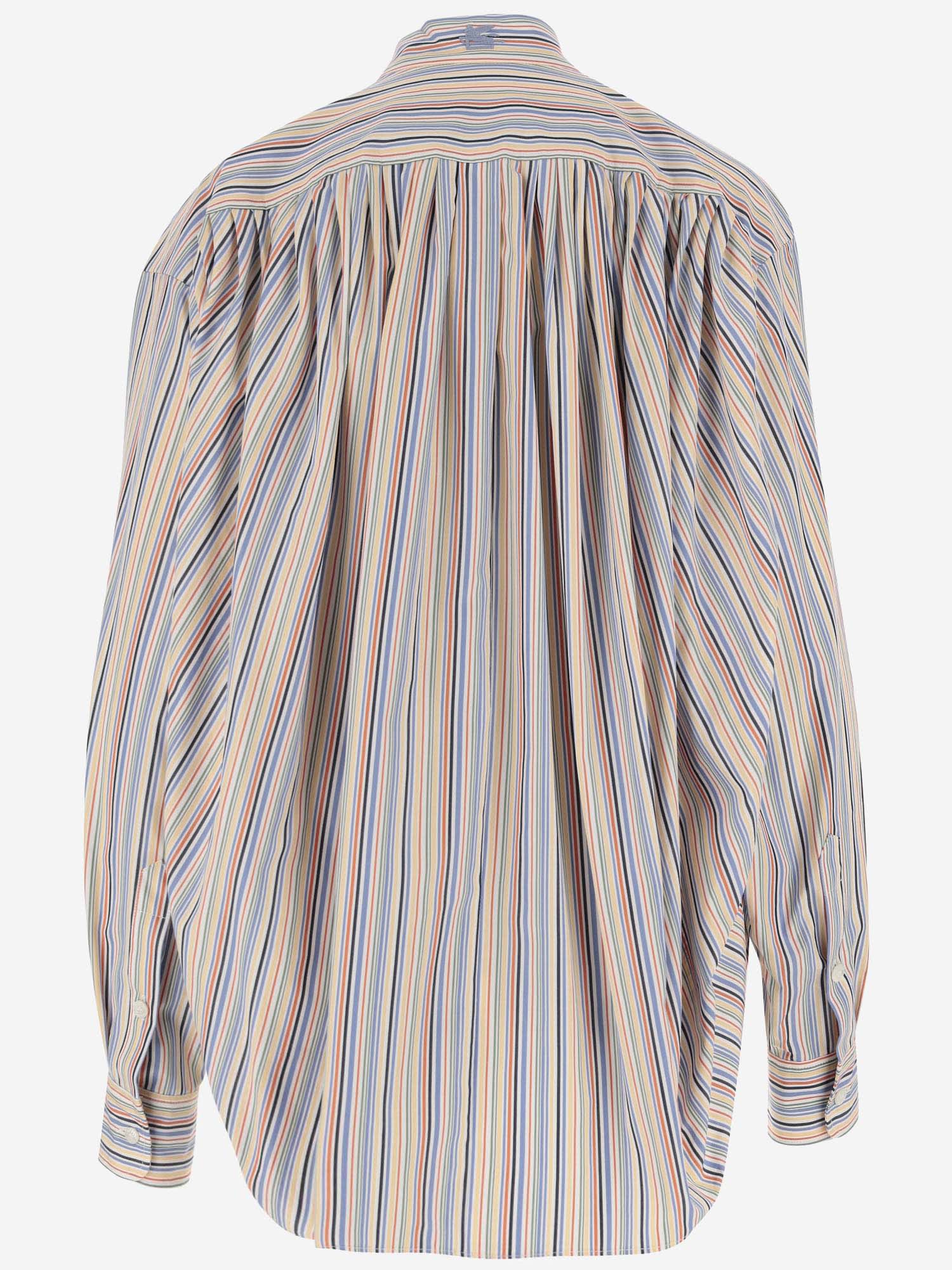Shop Etro Striped Cotton Shirt