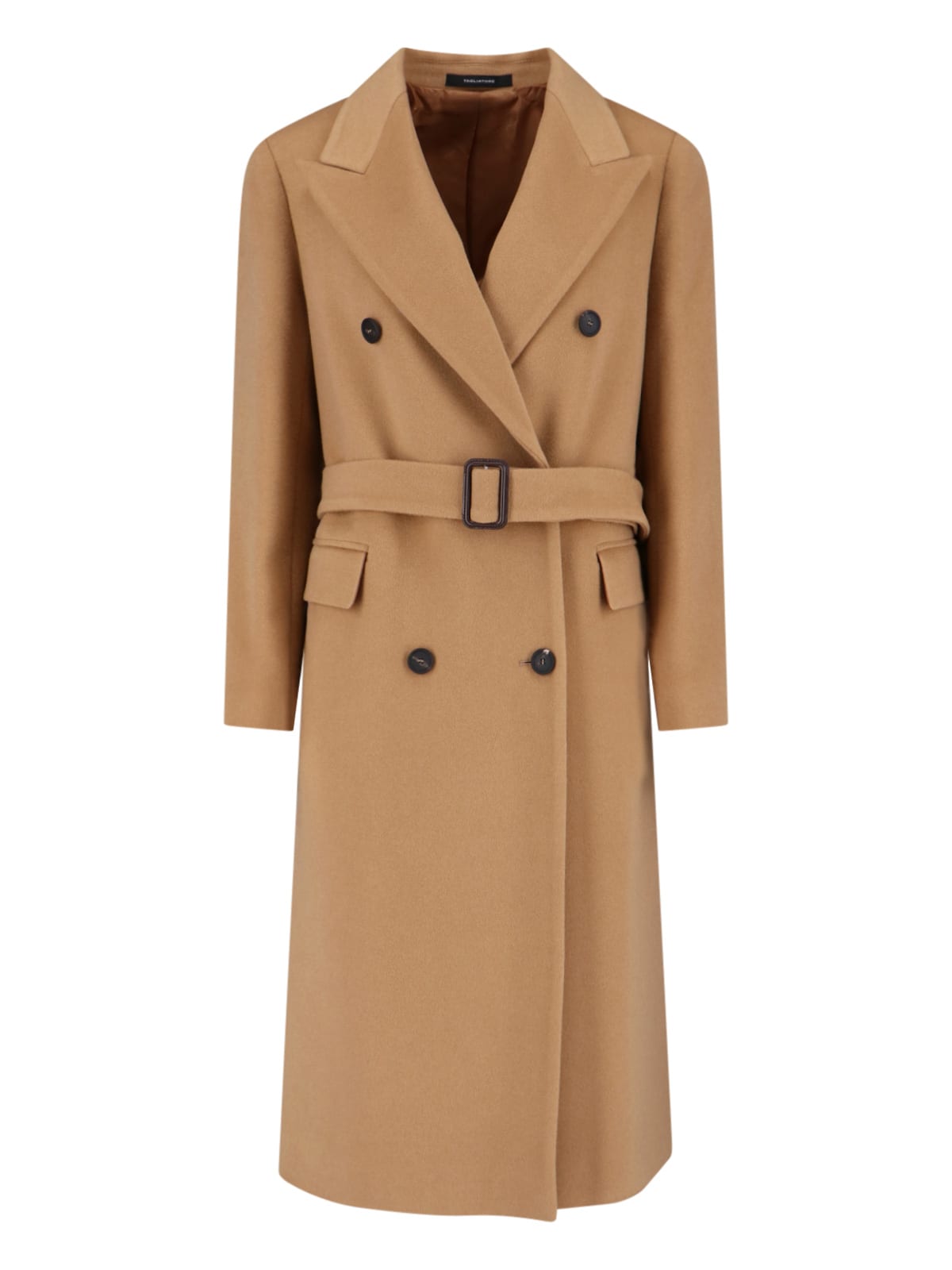 Tagliatore Jole Cashmere Midi Coat In Brown