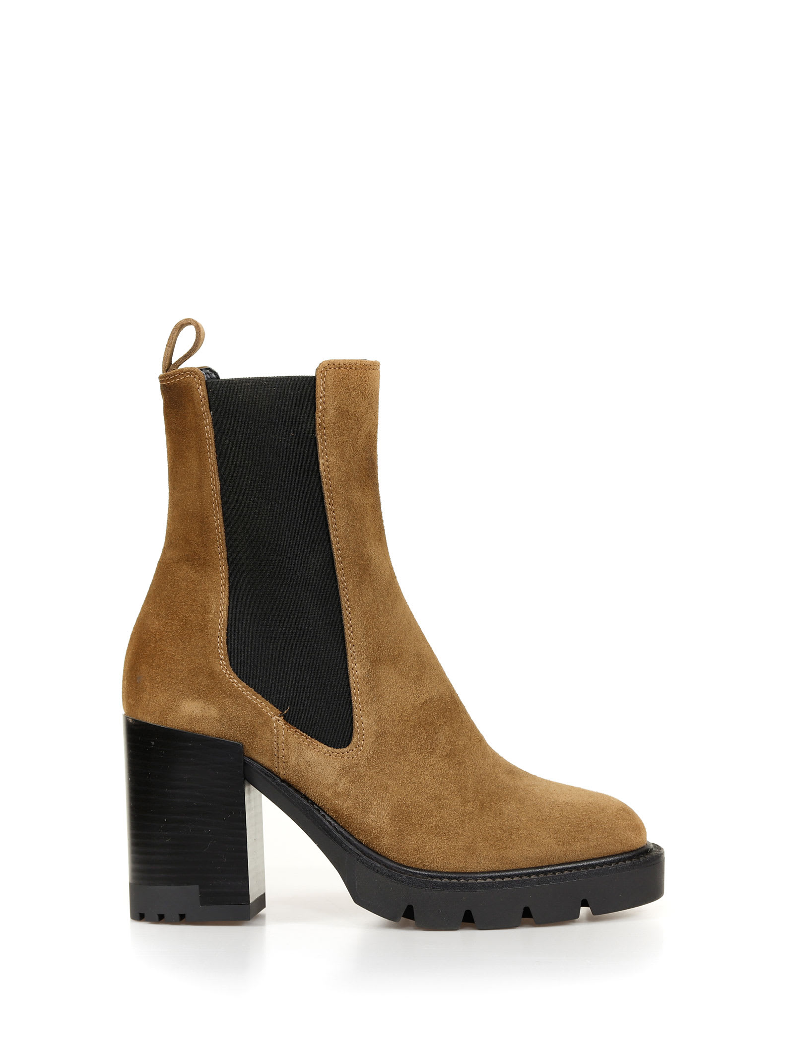 Janet & Janet Suede Ankle Boot Heel 7