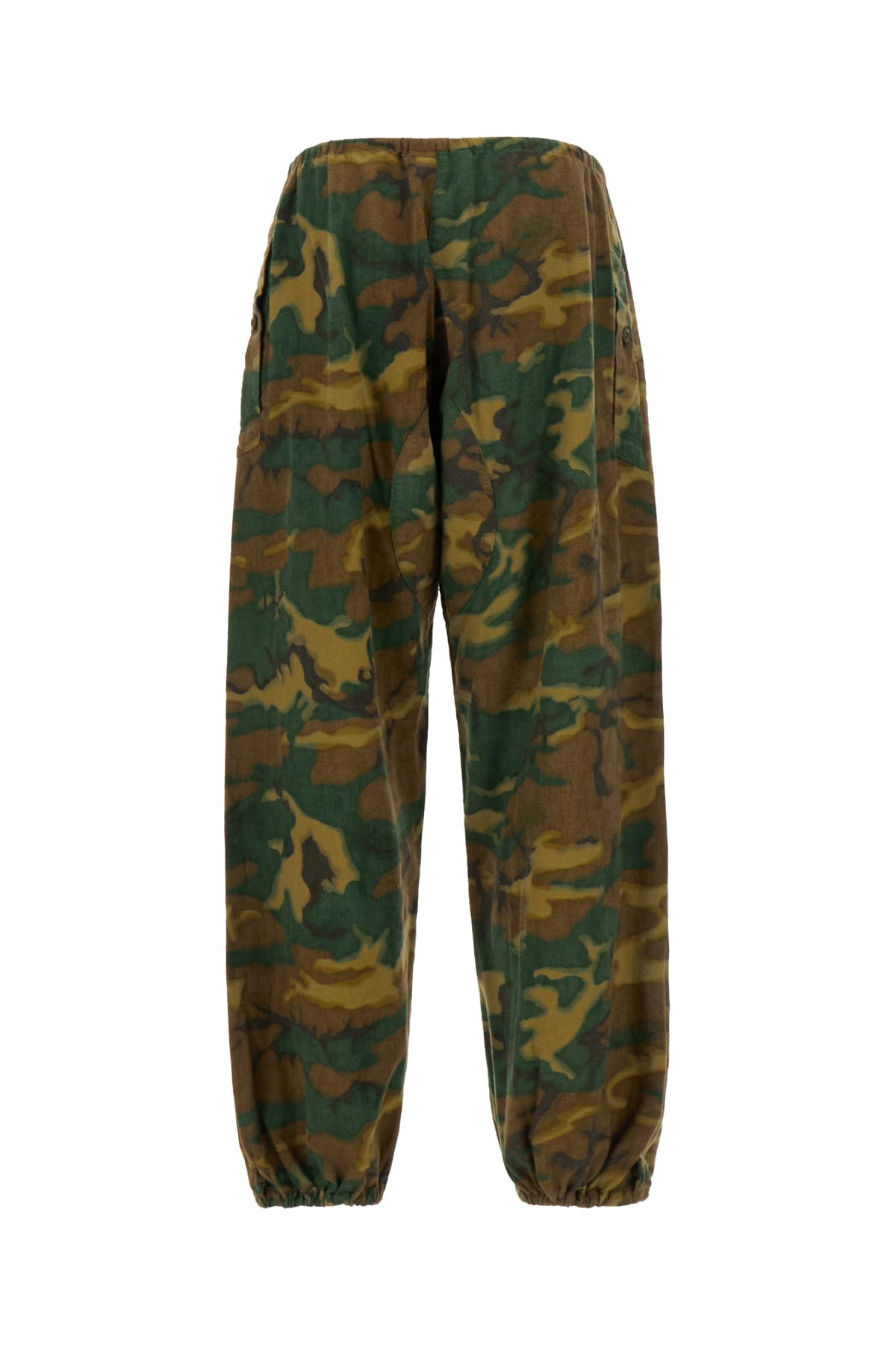 Shop Givenchy Printed Cotton Pants In 246