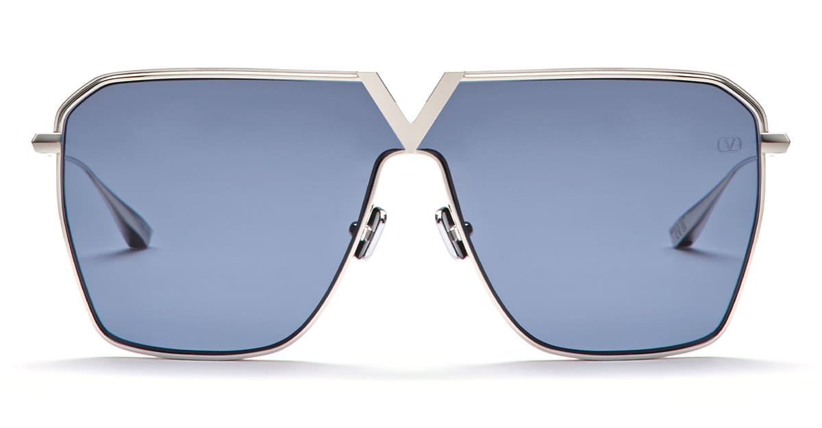 V-goldshield - Silver Sunglasses