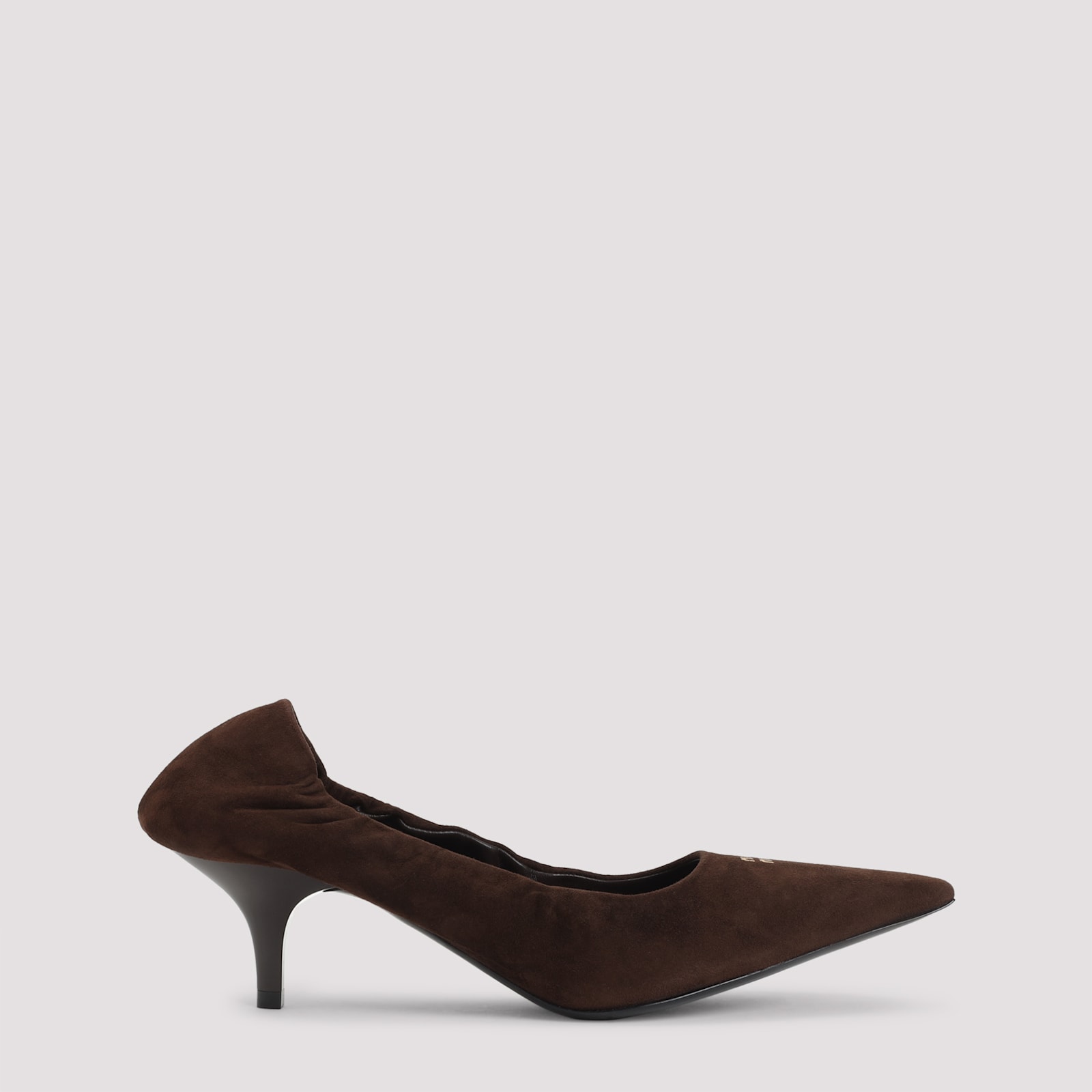 Miu Miu Brown Pointed Toe Heels In Brown