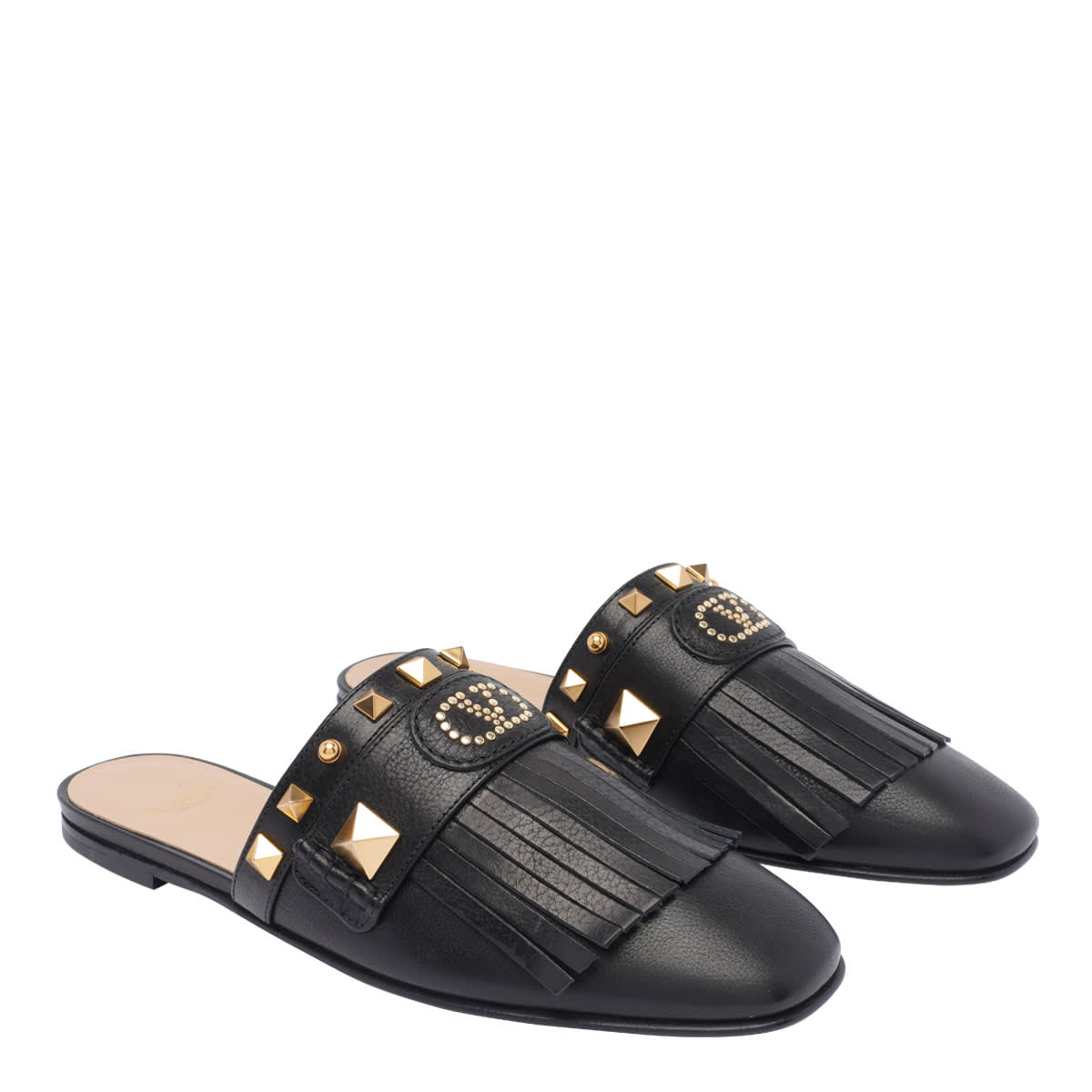 Valentino V Logo Sliders In Black