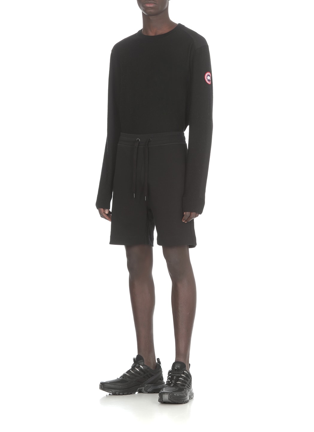 Shop Canada Goose Huron Shorts In Black