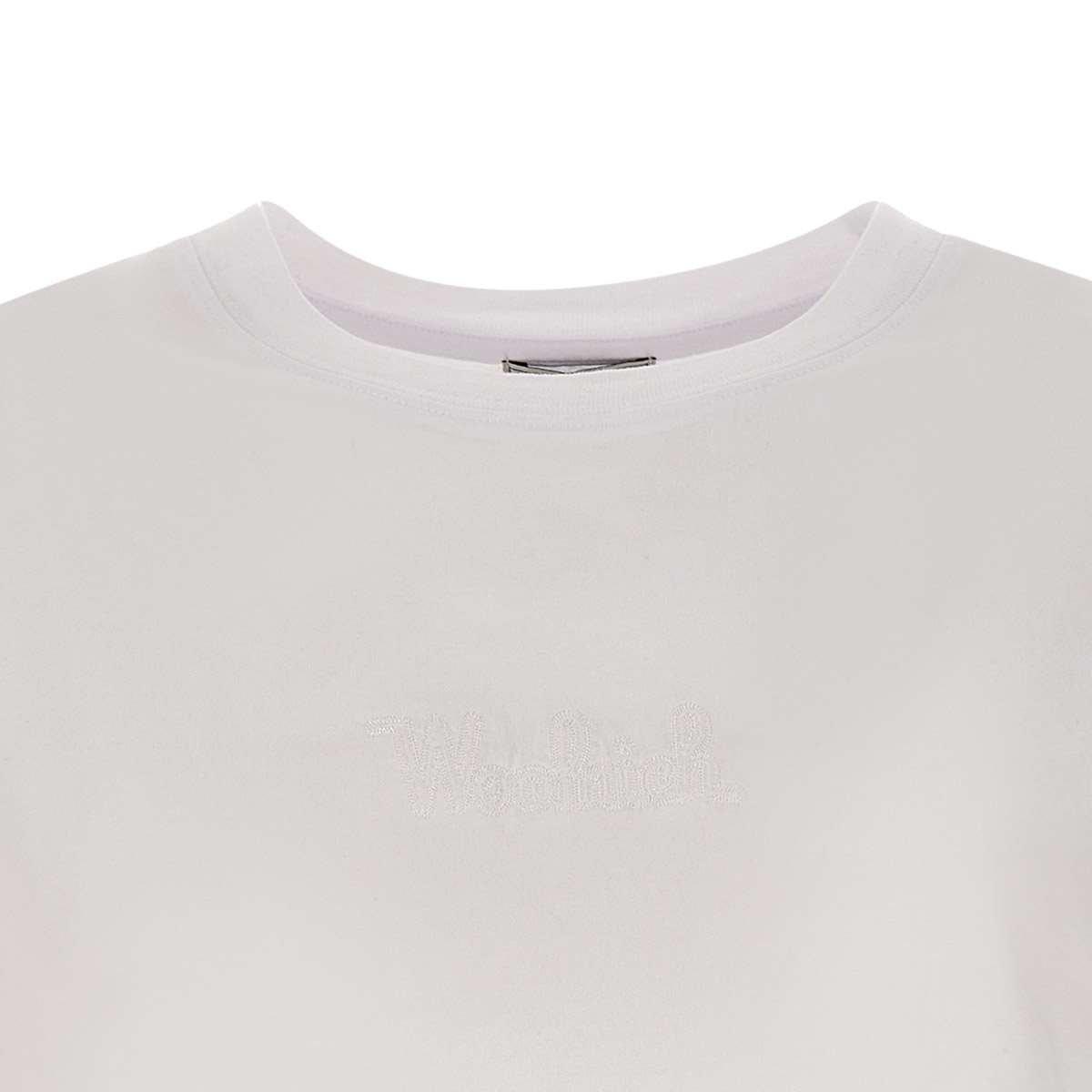 Shop Woolrich Crewneck Short-sleeved T-shirt In Bright White