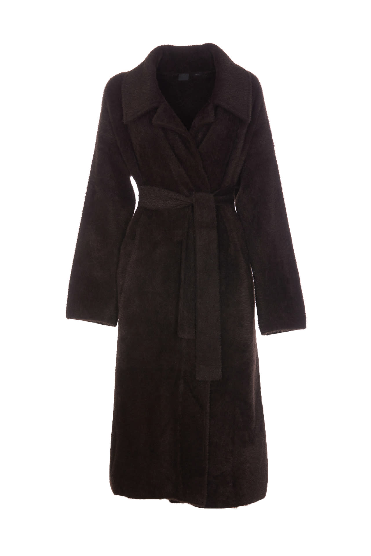 Shop Pinko Levulosio Coat In Brown