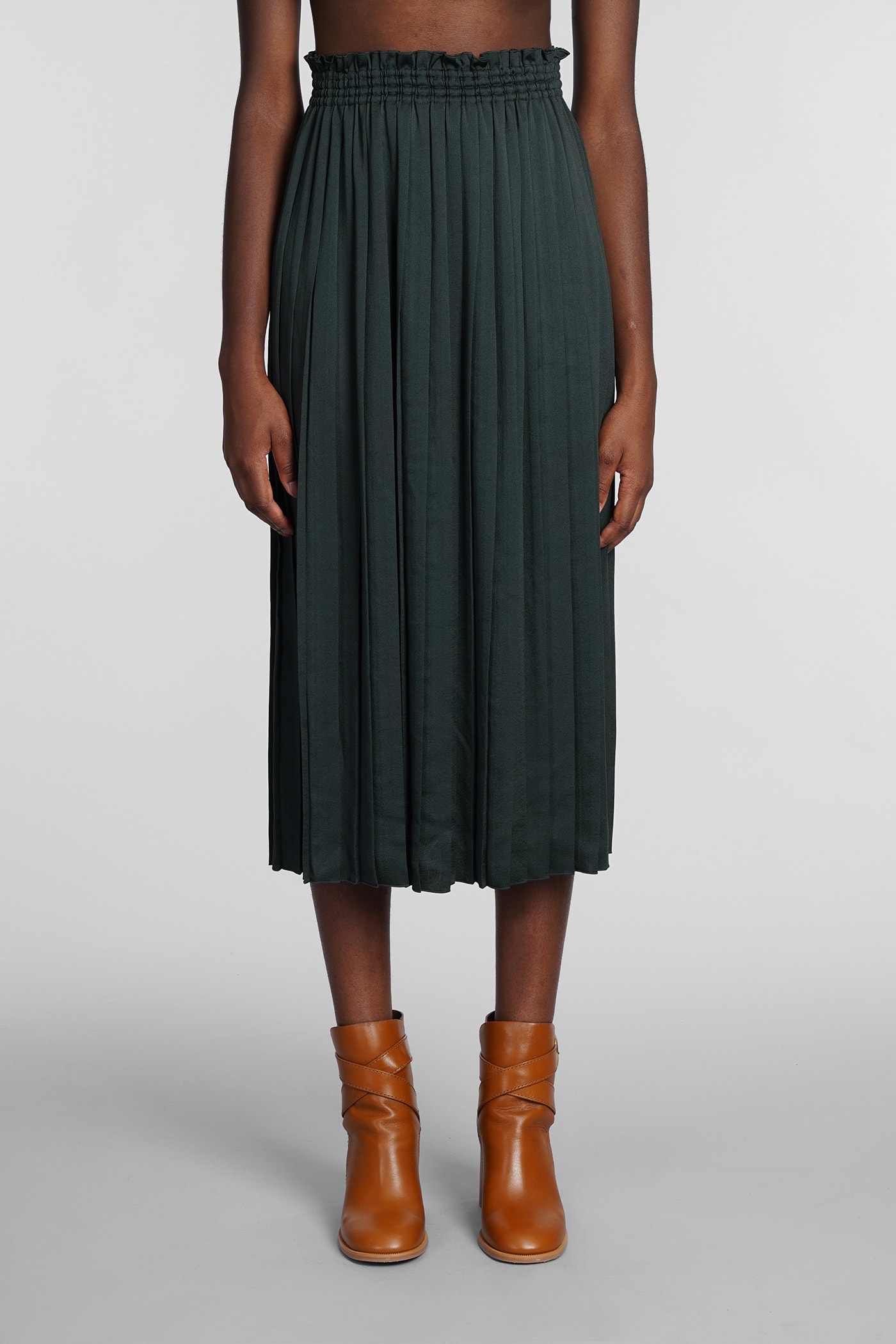 See by Chloé Skirt In Green Polyester
