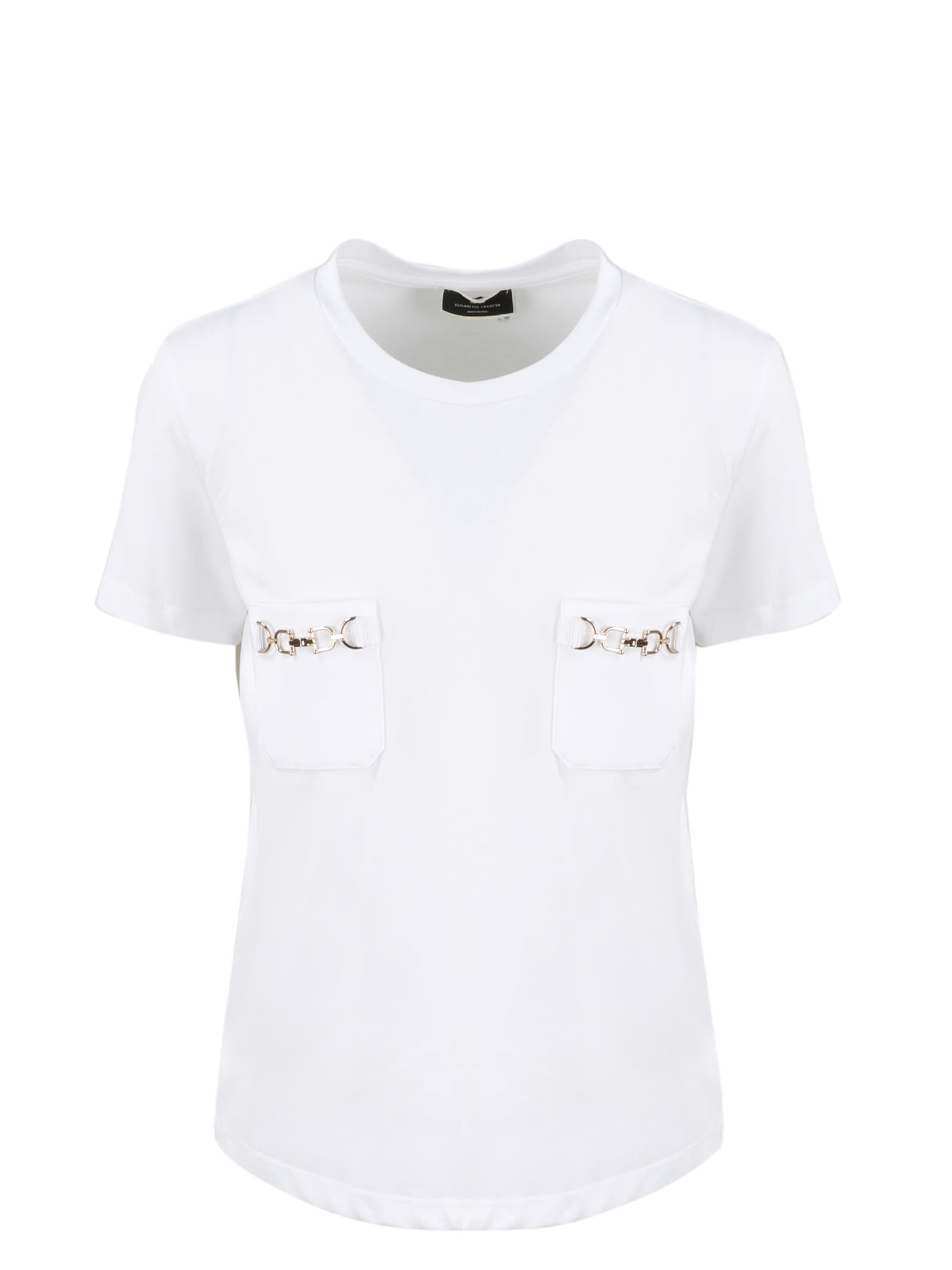 Elisabetta Franchi Pockets And Clamps T-shirt