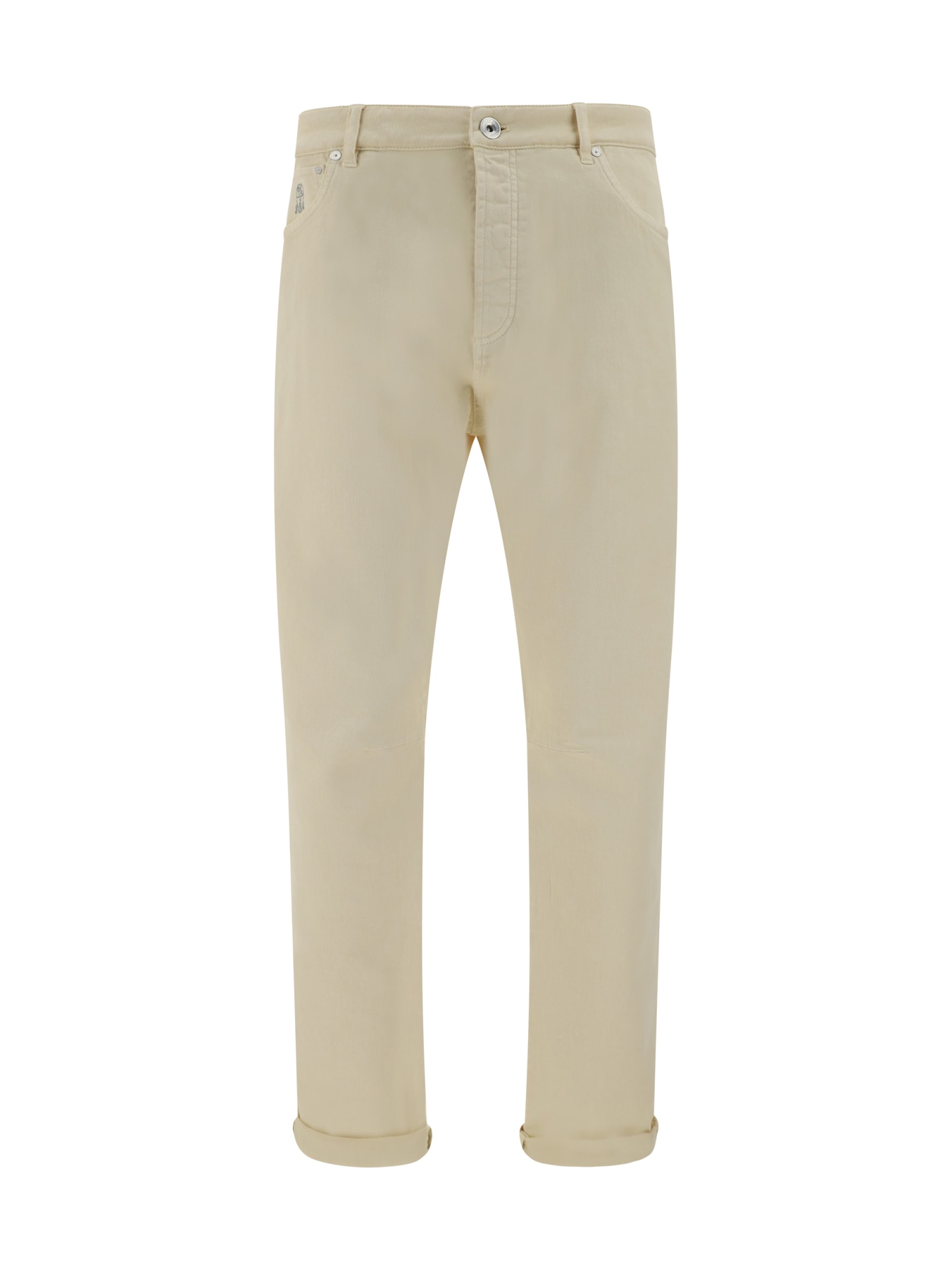 Shop Brunello Cucinelli Pants In Off White